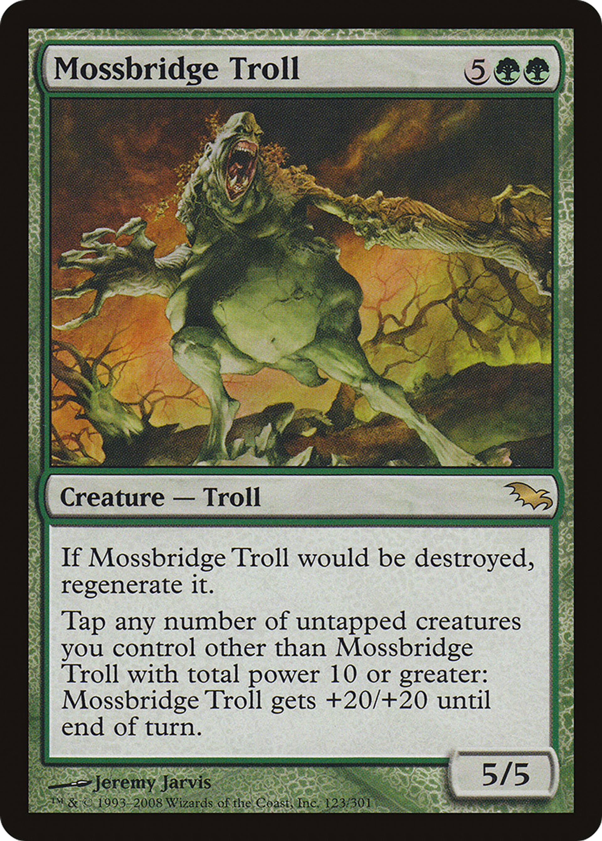 Mossbridge Troll — Shadowmoor — Magic: The Gathering