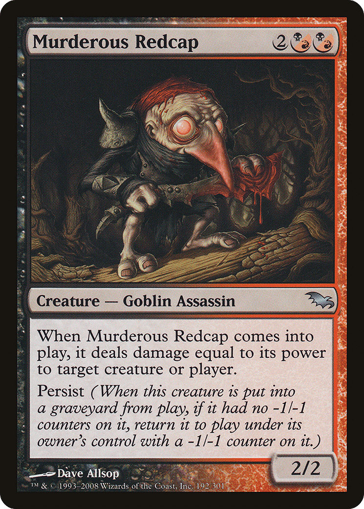 Murderous Redcap — Shadowmoor — Magic: The Gathering