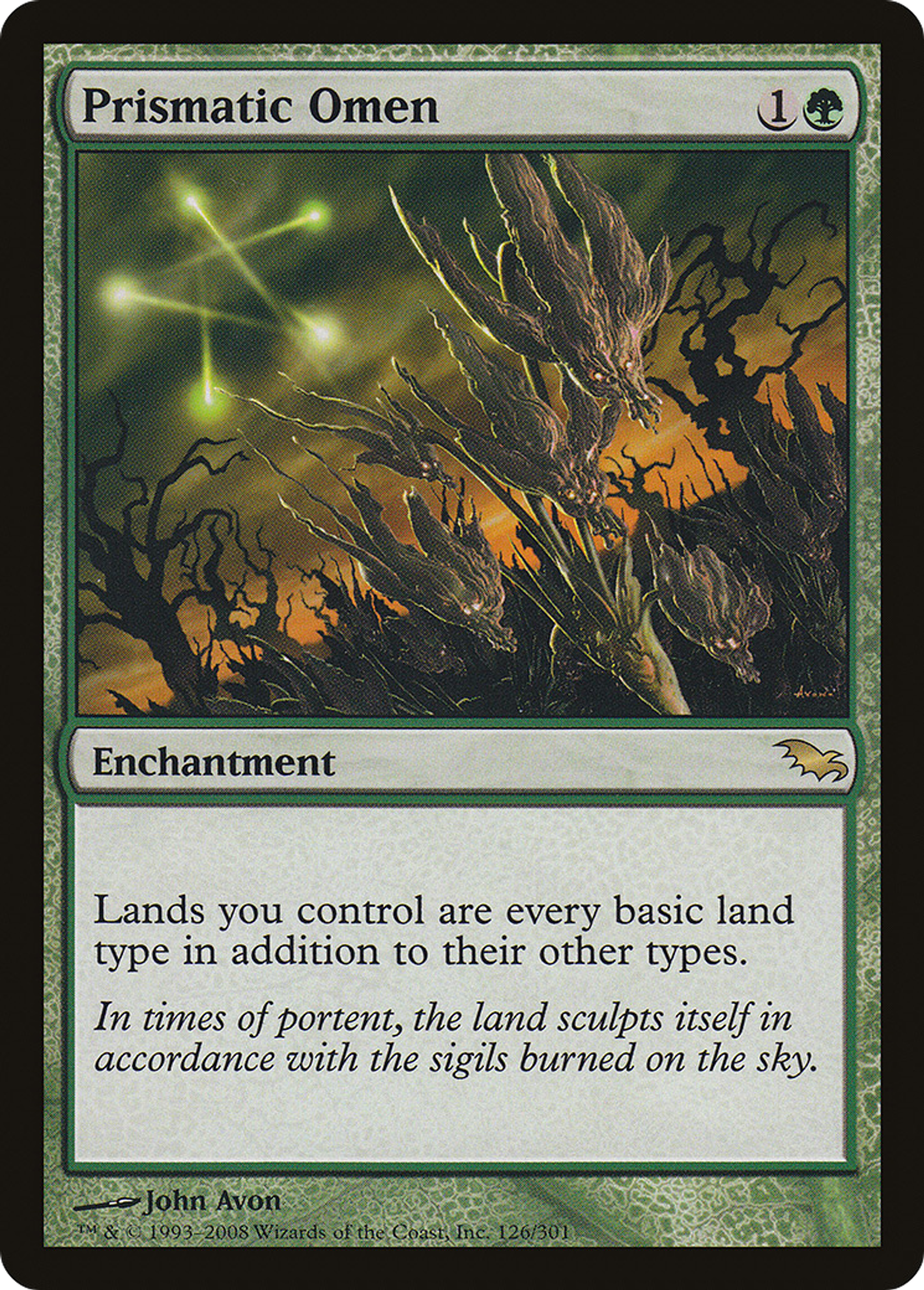 Prismatic Omen — Shadowmoor — Magic: The Gathering