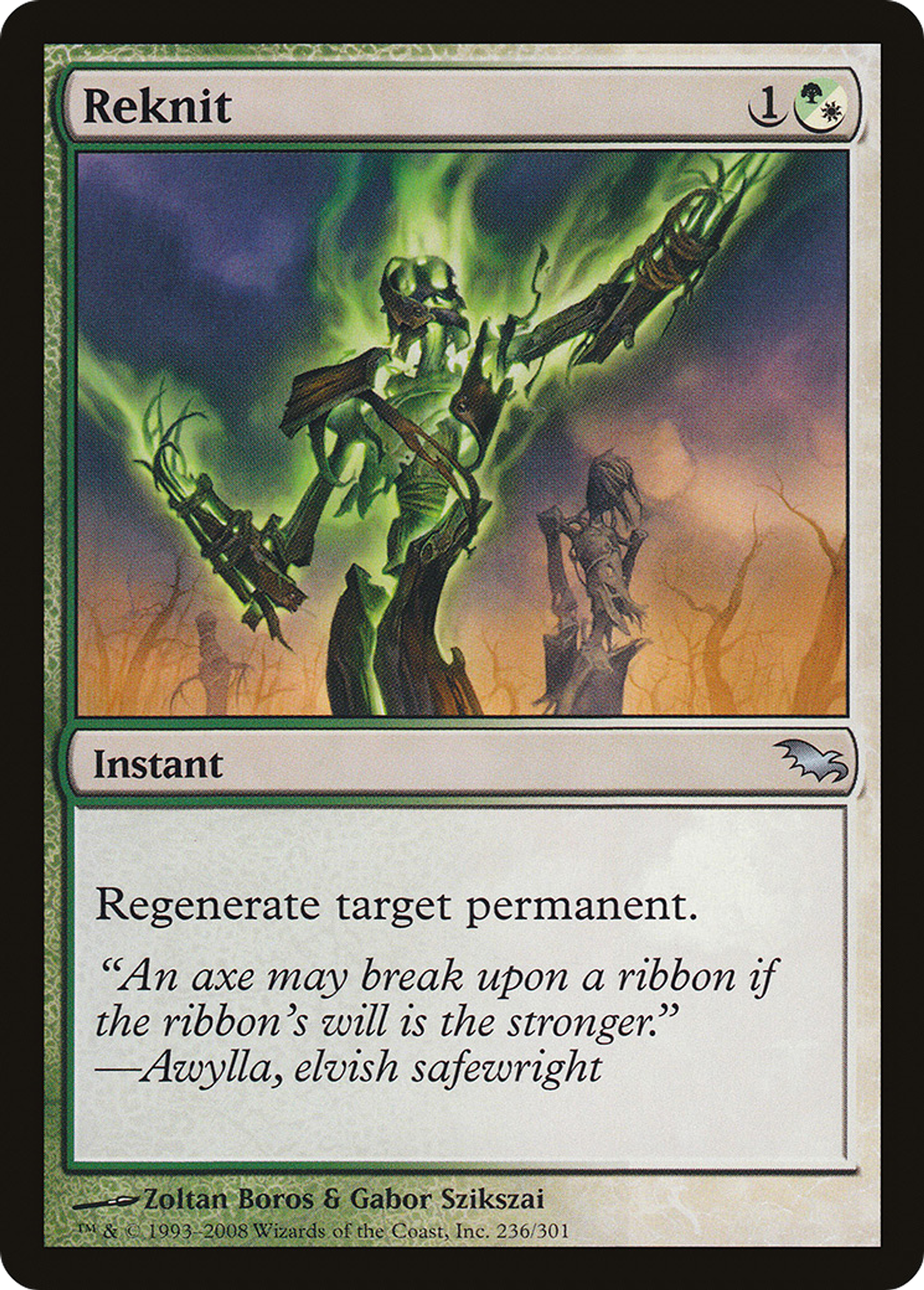 Reknit — Shadowmoor — Magic: The Gathering