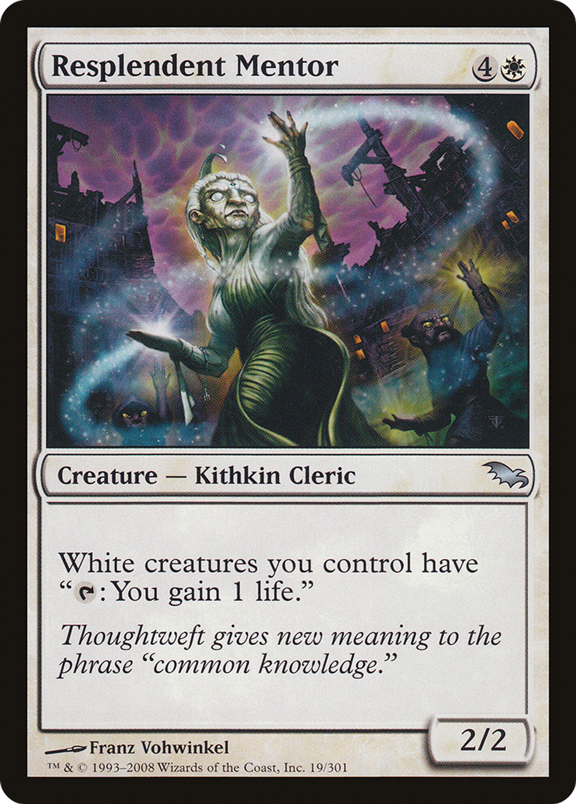 Resplendent Mentor — Shadowmoor — Magic: The Gathering