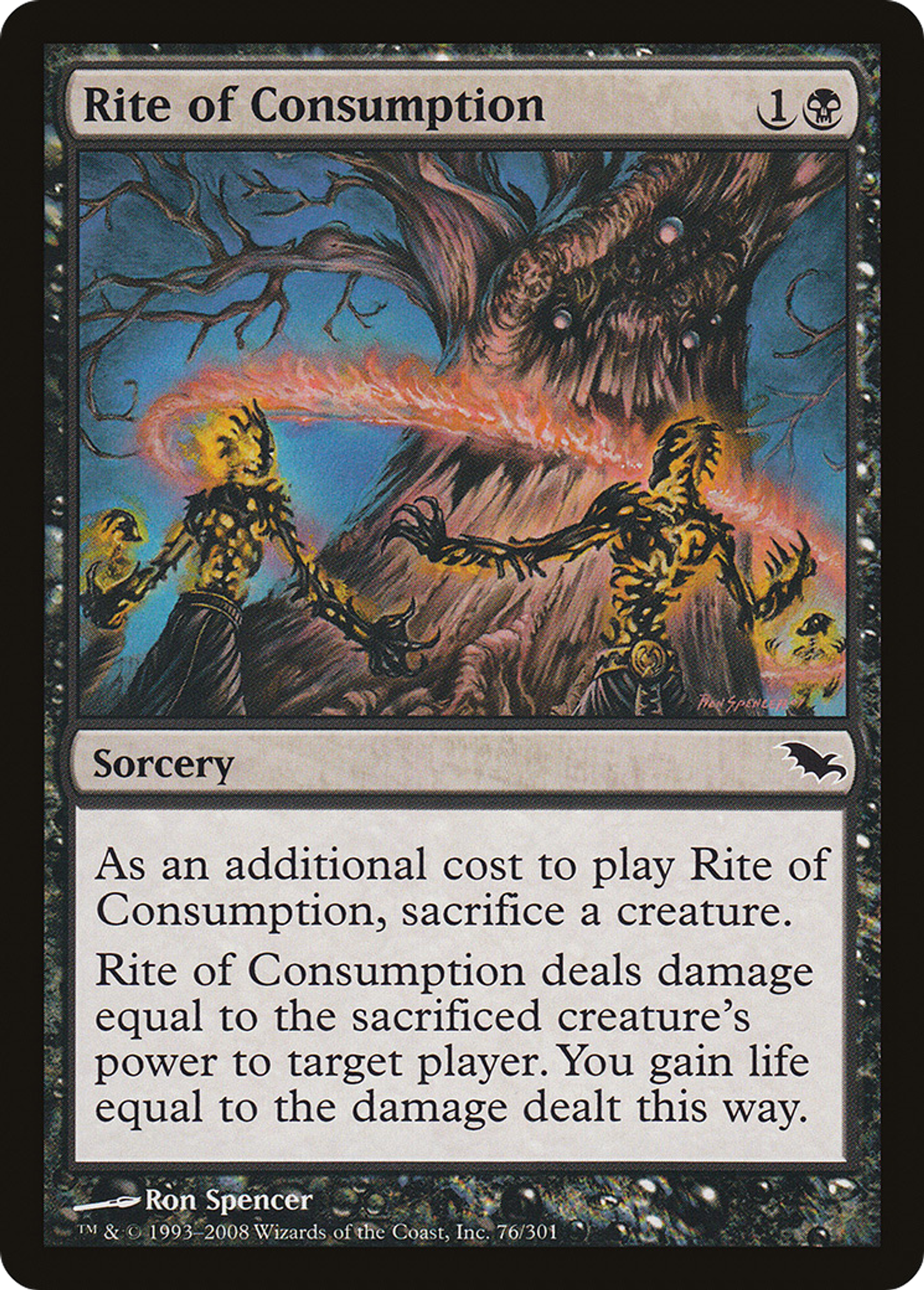 Rite of Consumption — Shadowmoor — Magic: The Gathering