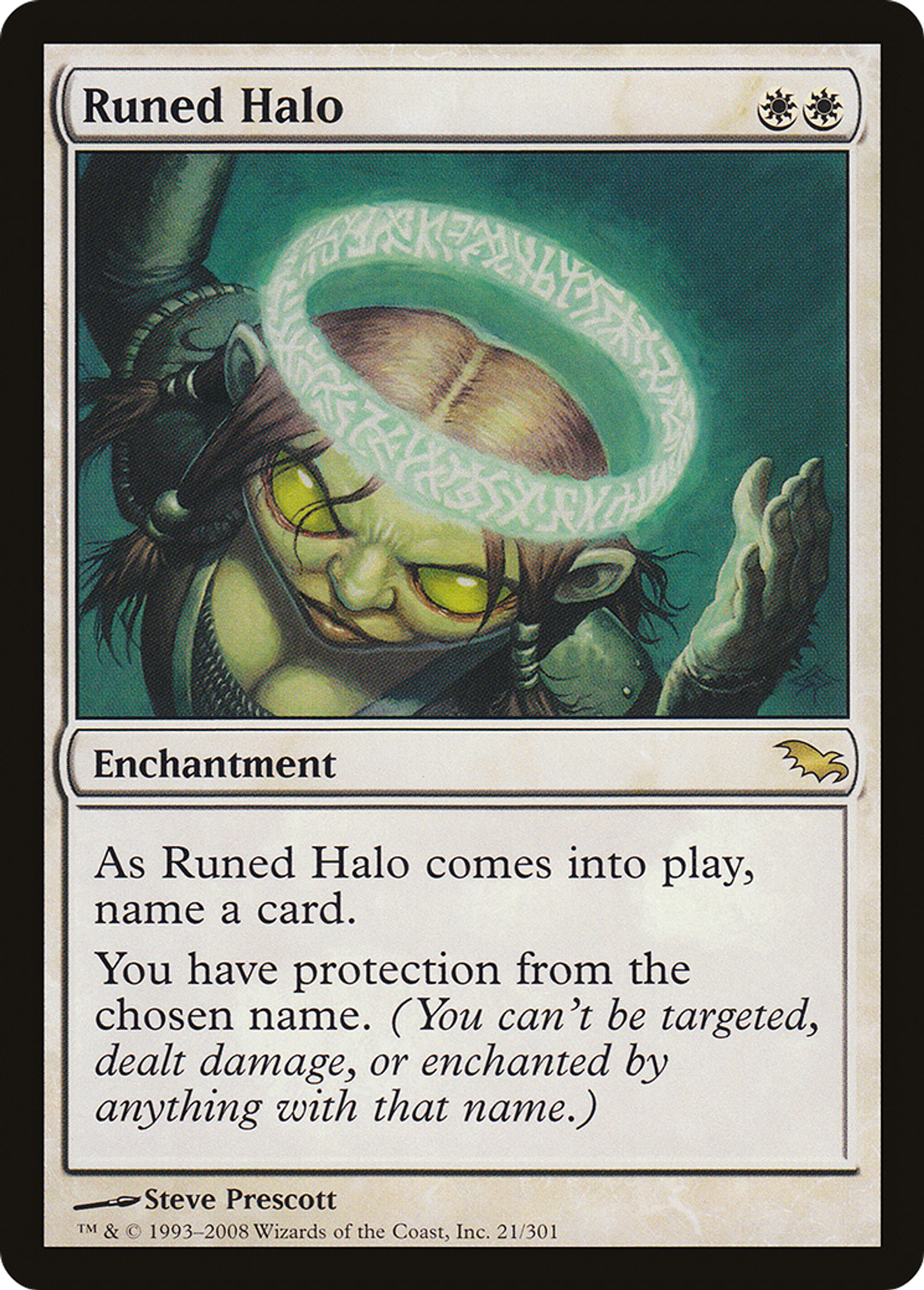 Runed Halo — Shadowmoor — Magic: The Gathering