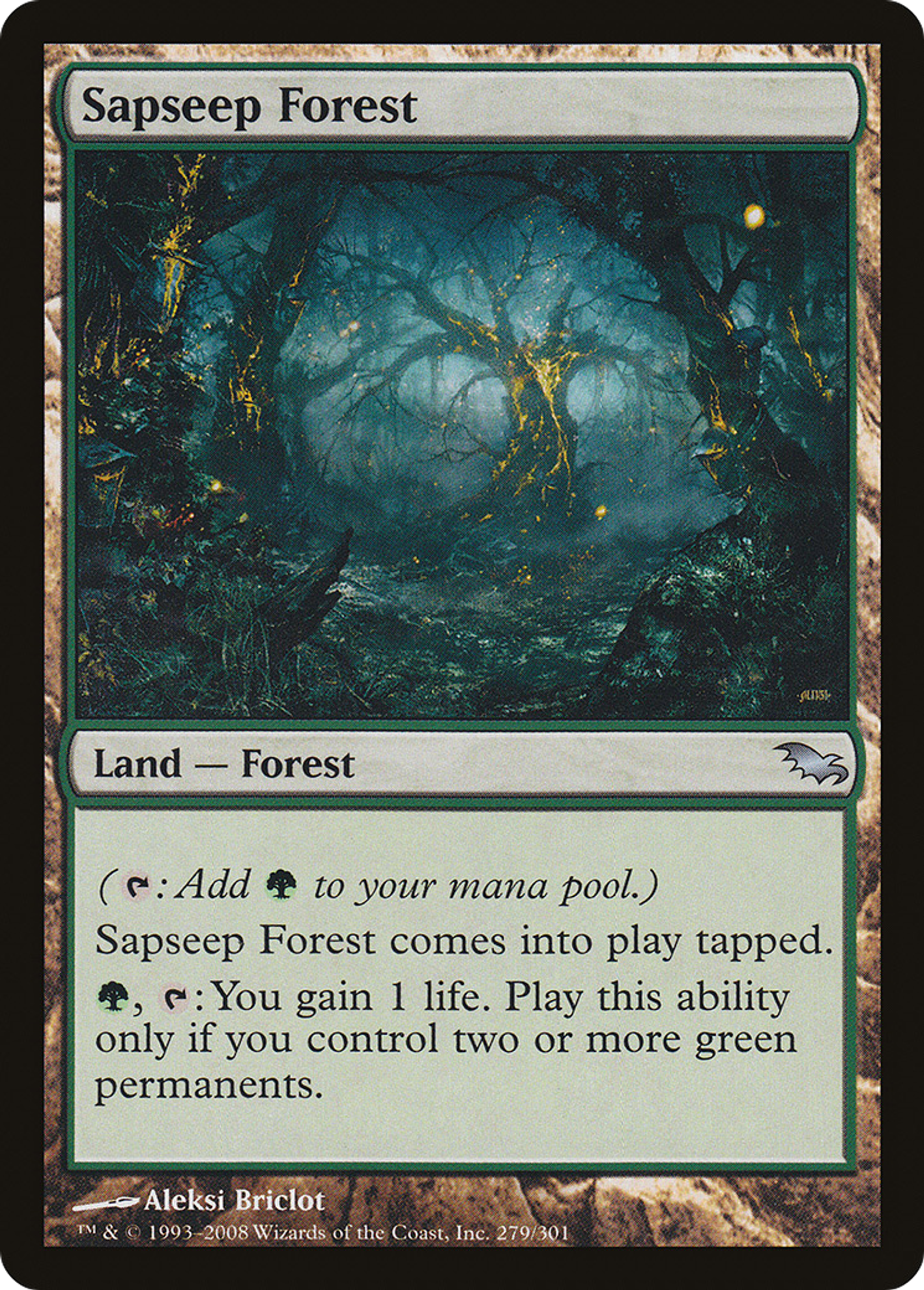 Sapseep Forest — Shadowmoor — Magic: The Gathering