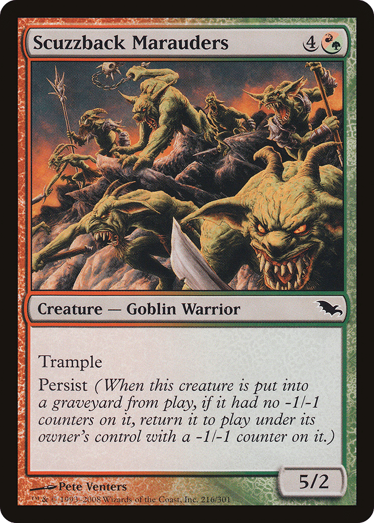 Scuzzback Marauders — Shadowmoor — Magic: The Gathering