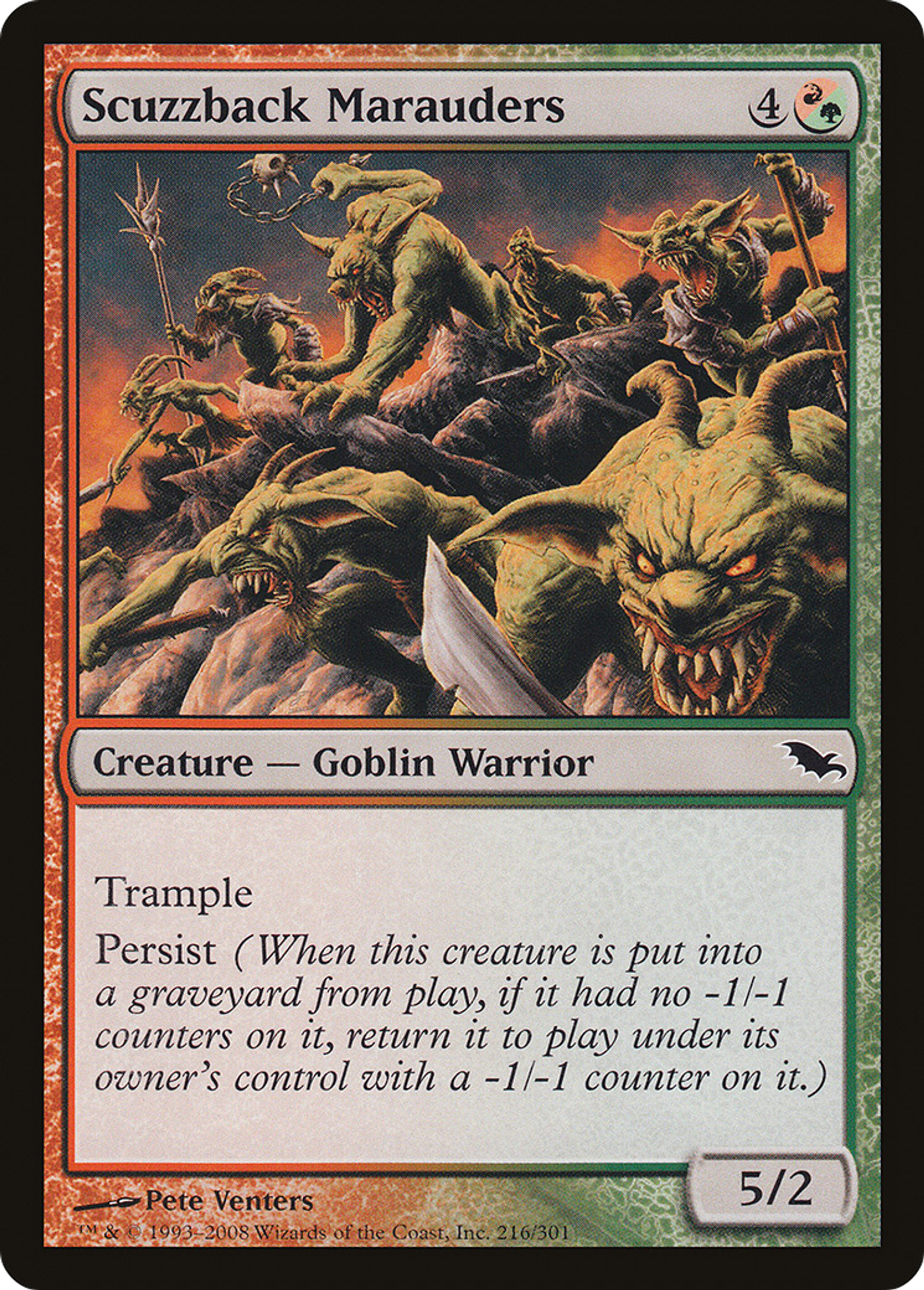 Scuzzback Marauders — Shadowmoor — Magic: The Gathering