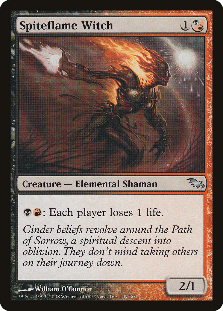 Spiteflame Witch — Shadowmoor — Magic: The Gathering