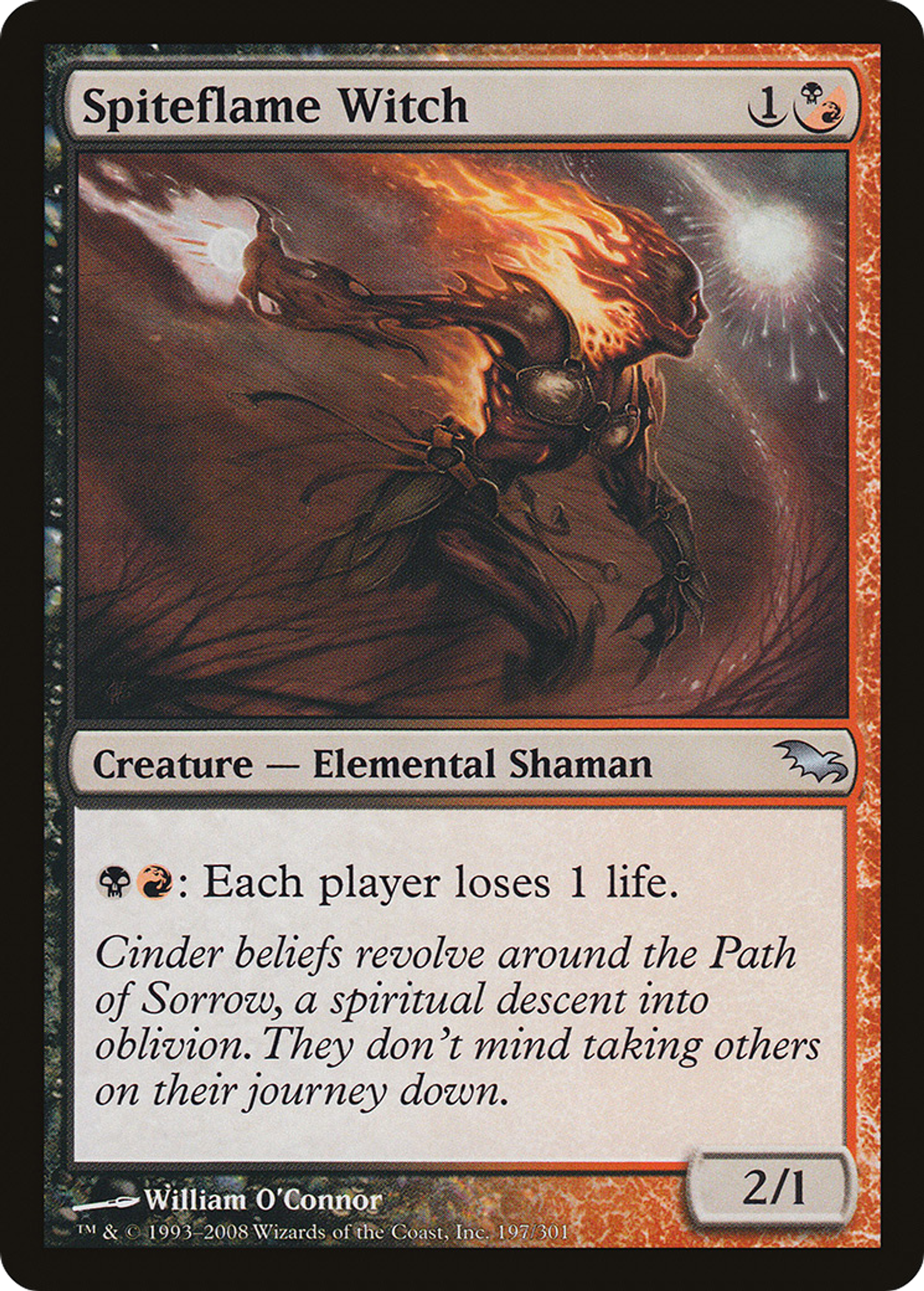 Spiteflame Witch — Shadowmoor — Magic: The Gathering