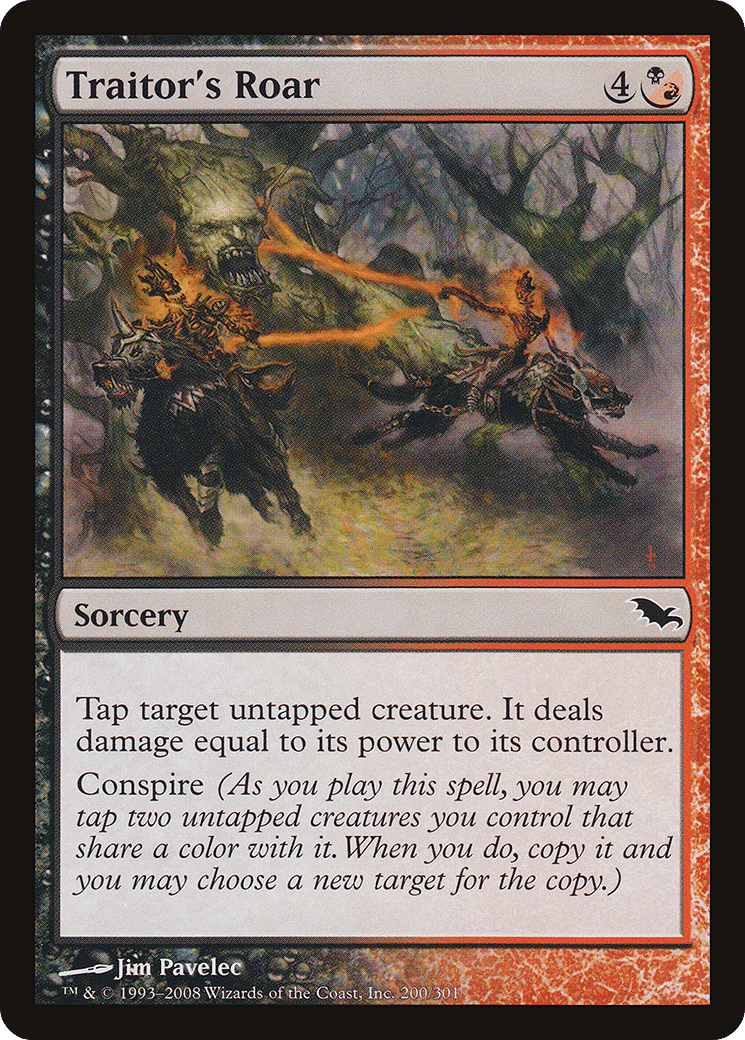 Traitor's Roar — Shadowmoor — Magic: The Gathering