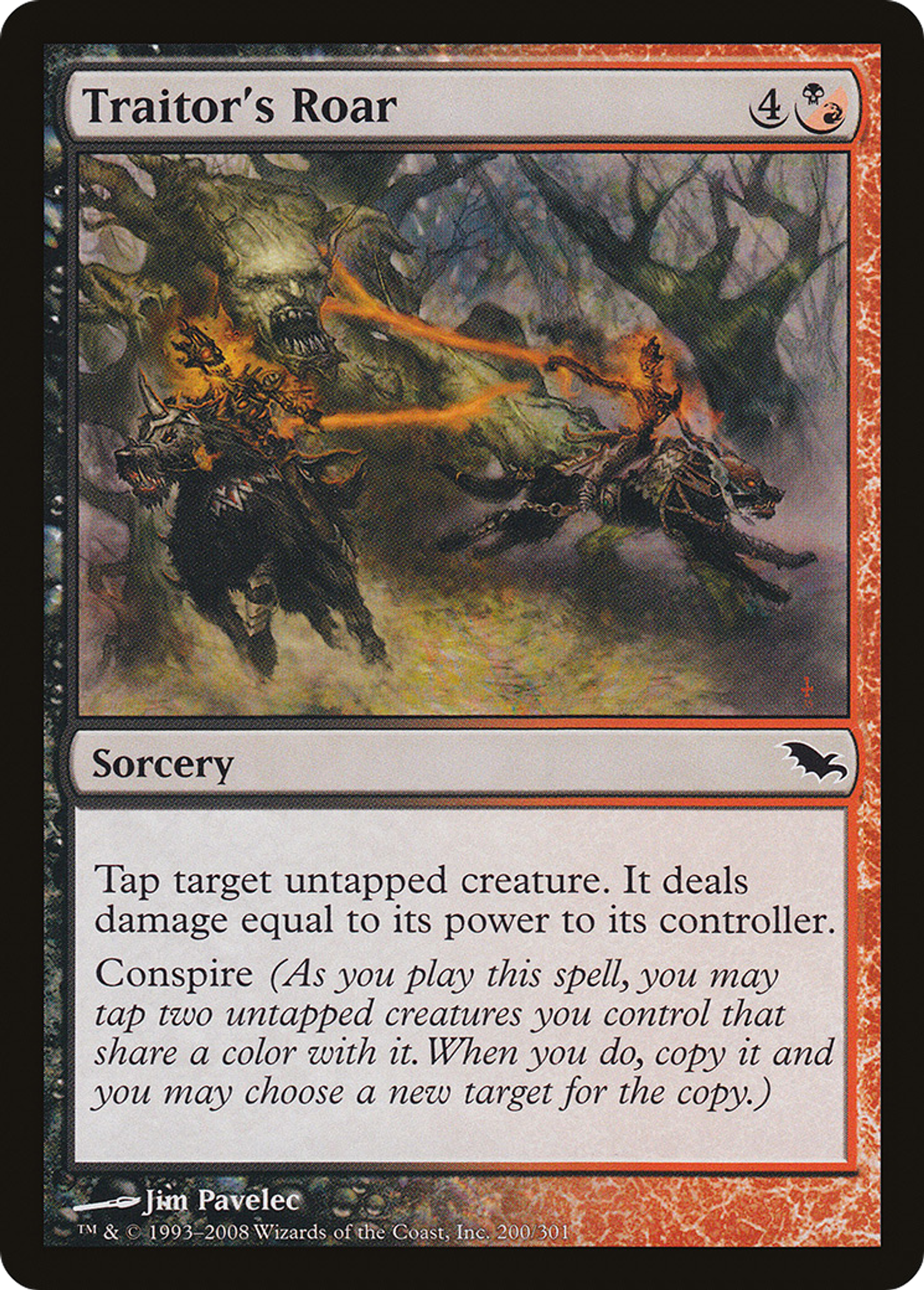 Traitor's Roar — Shadowmoor — Magic: The Gathering