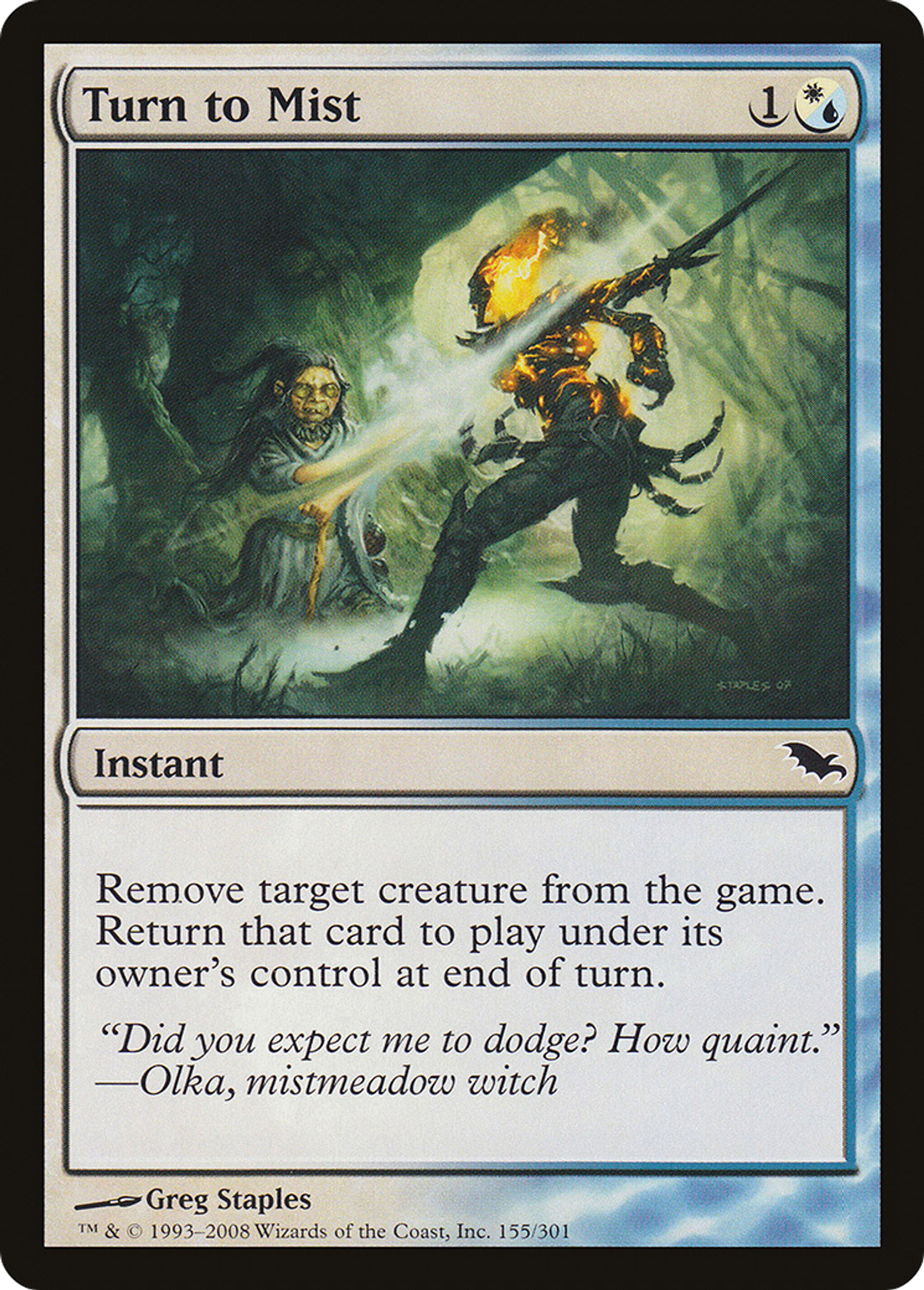 Turn to Mist — Shadowmoor — Magic: The Gathering