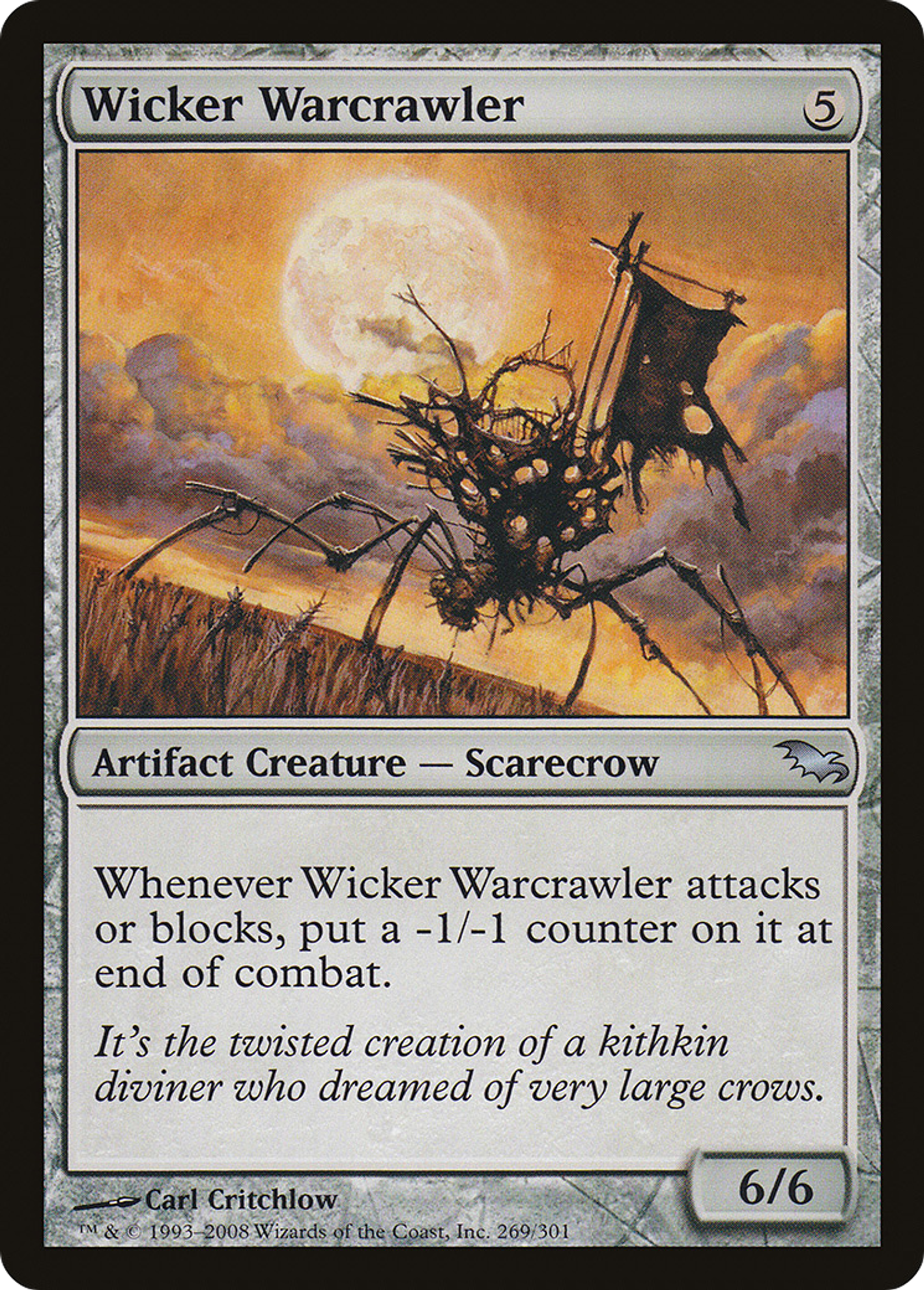 Wicker Warcrawler — Shadowmoor — Magic: The Gathering