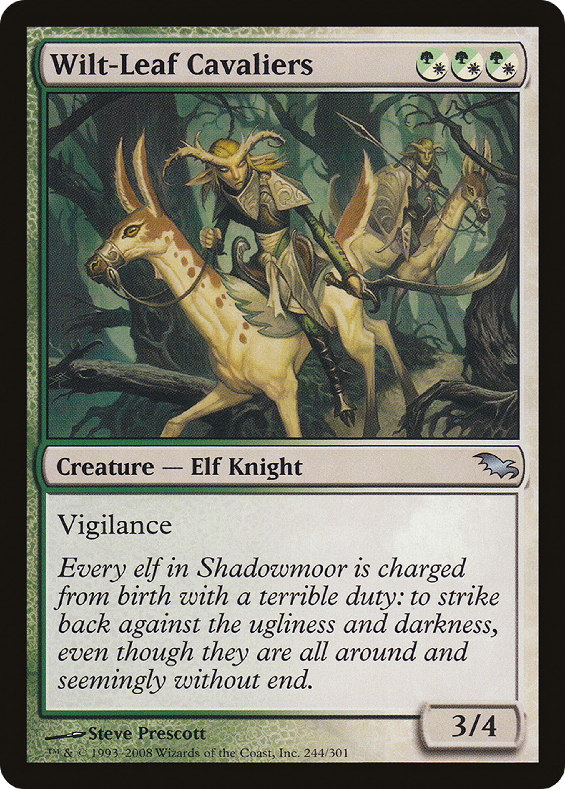Wilt-Leaf Cavaliers — Shadowmoor — Magic: The Gathering
