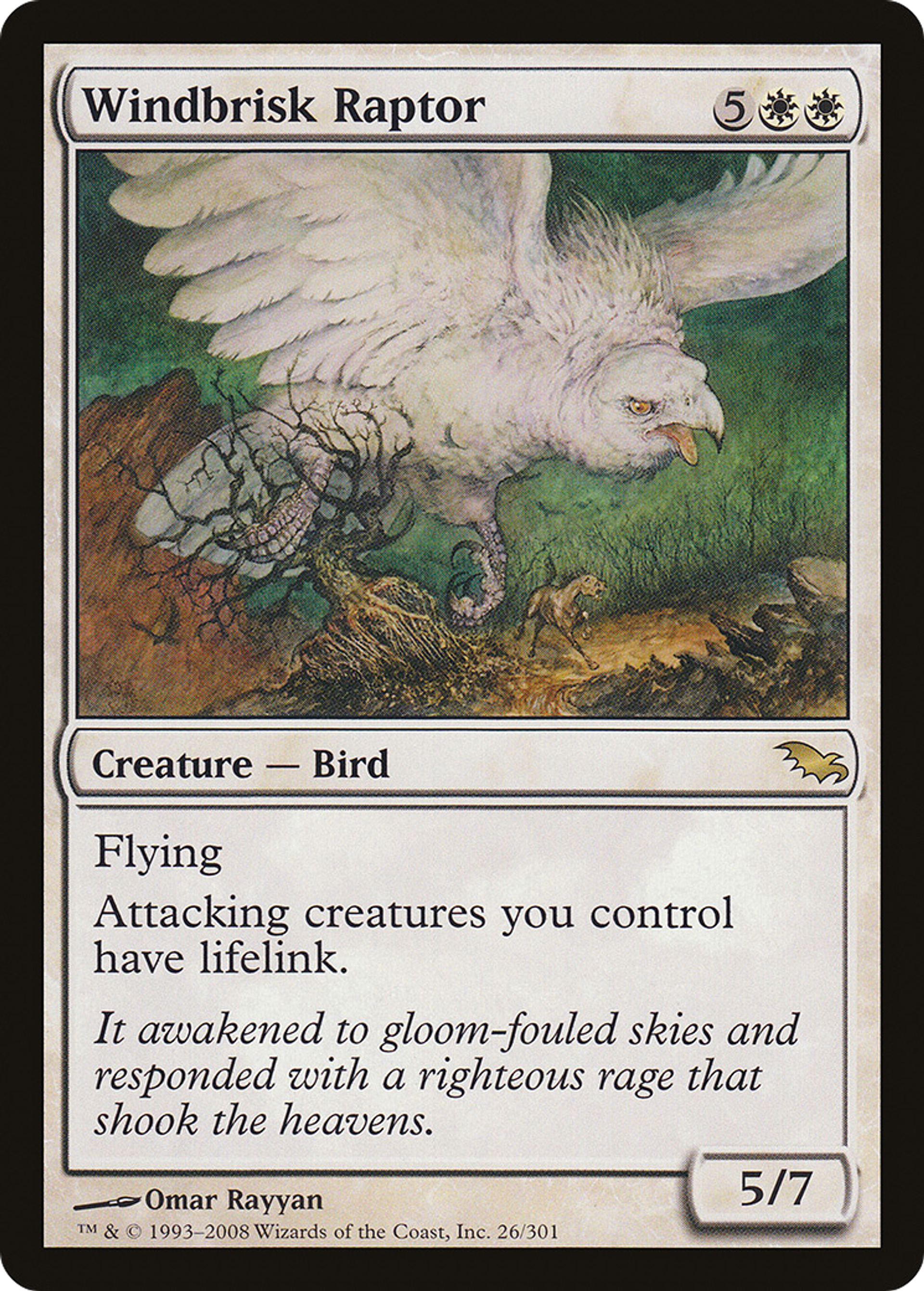 Windbrisk Raptor — Shadowmoor — Magic: The Gathering