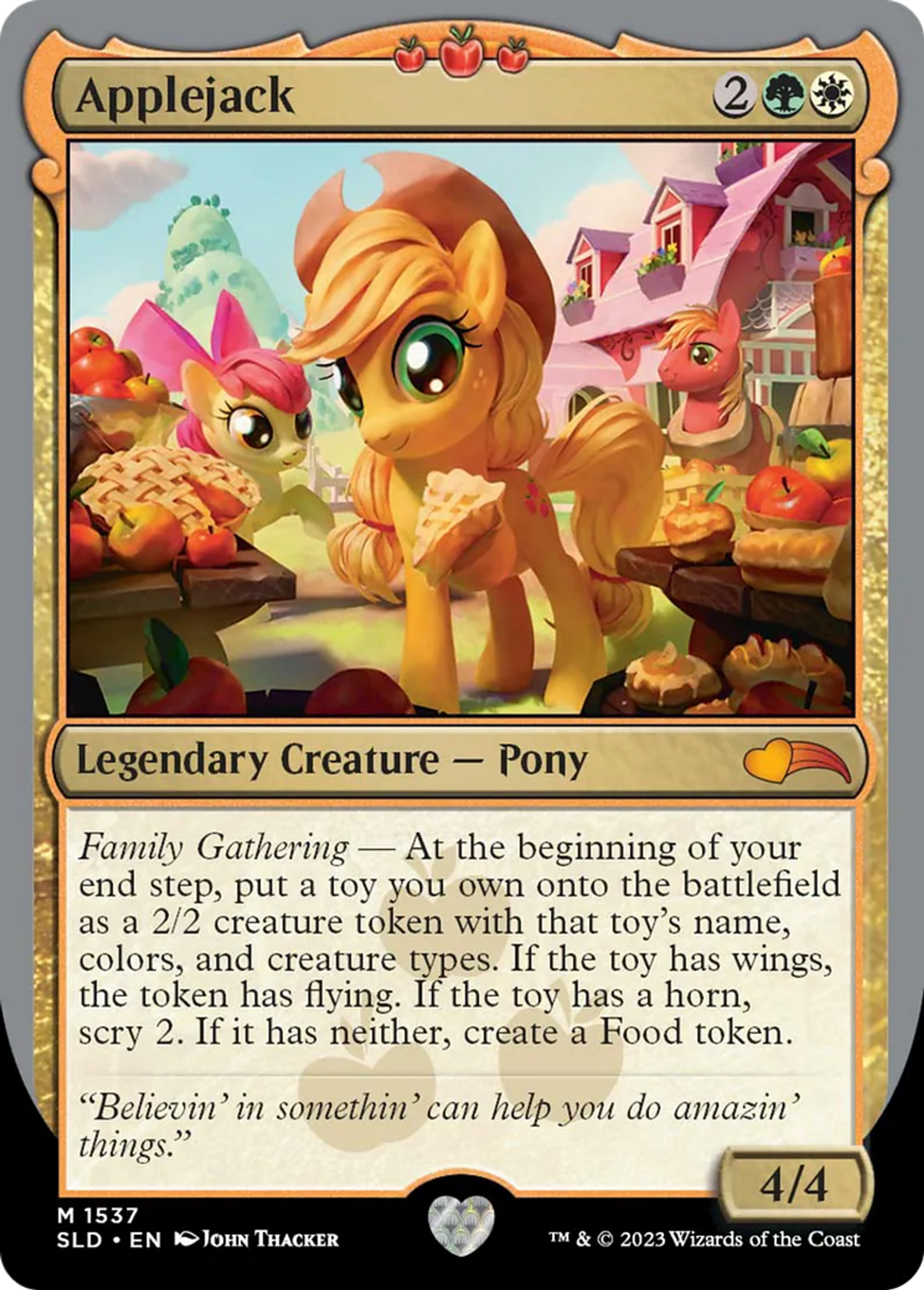 Applejack — Secret Lair Drop — Magic: The Gathering