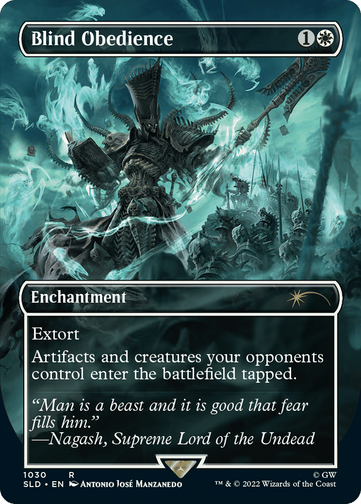Blind Obedience — Secret Lair Drop — Magic: The Gathering