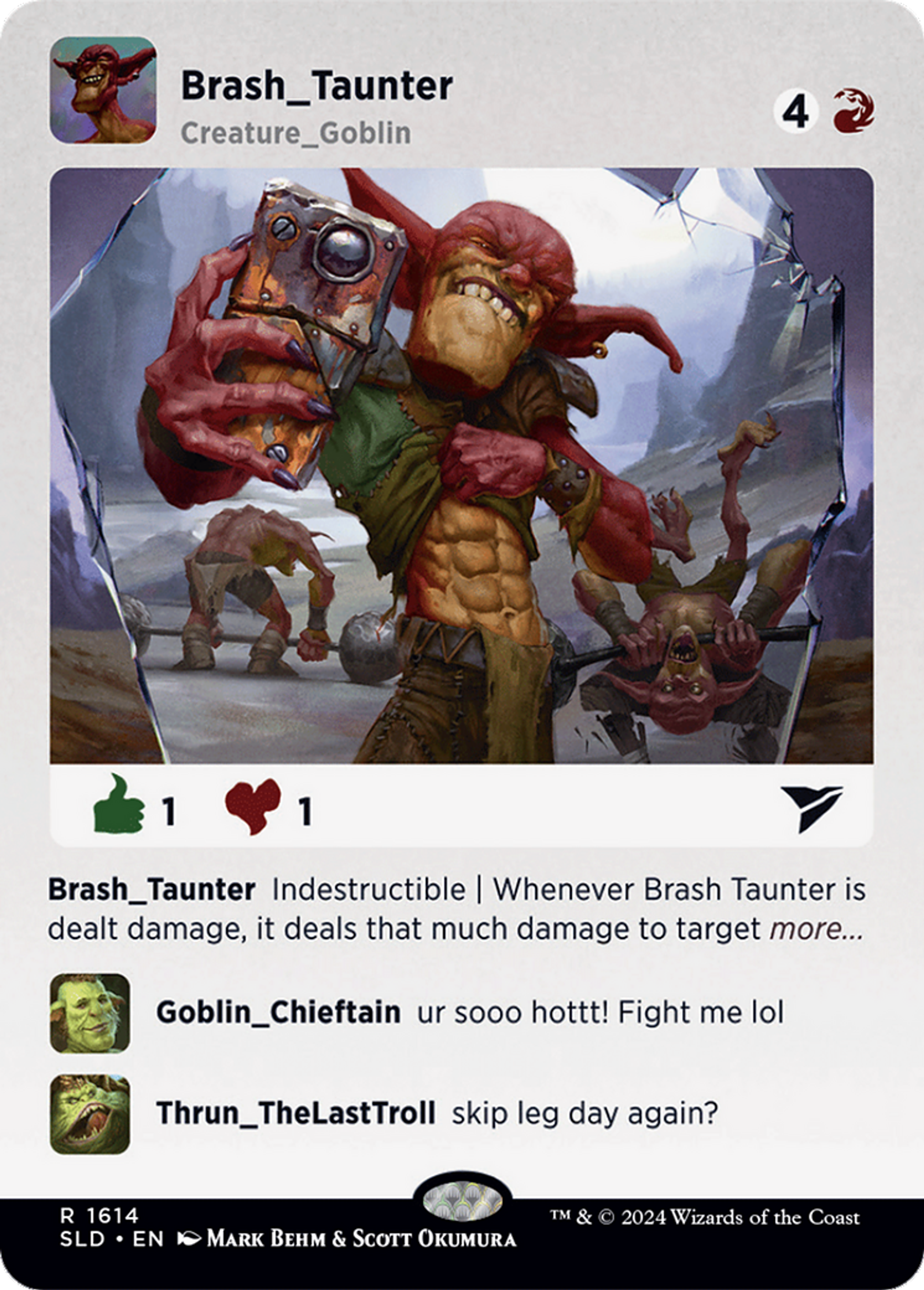 Brash Taunter — Secret Lair Drop — Magic: The Gathering