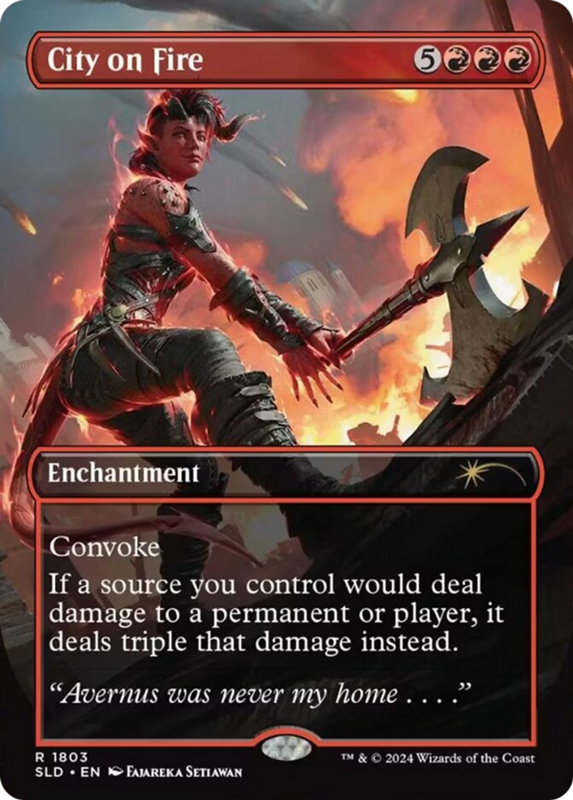 City on Fire — Secret Lair Drop — Magic: The Gathering