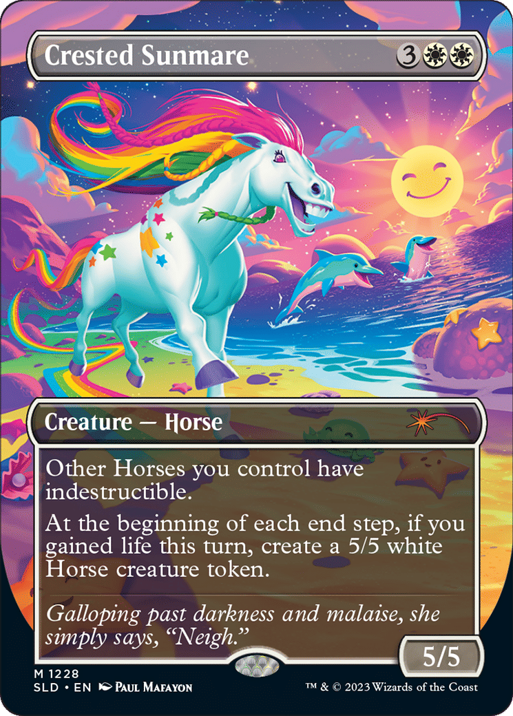 Crested Sunmare — Secret Lair Drop — Magic: The Gathering