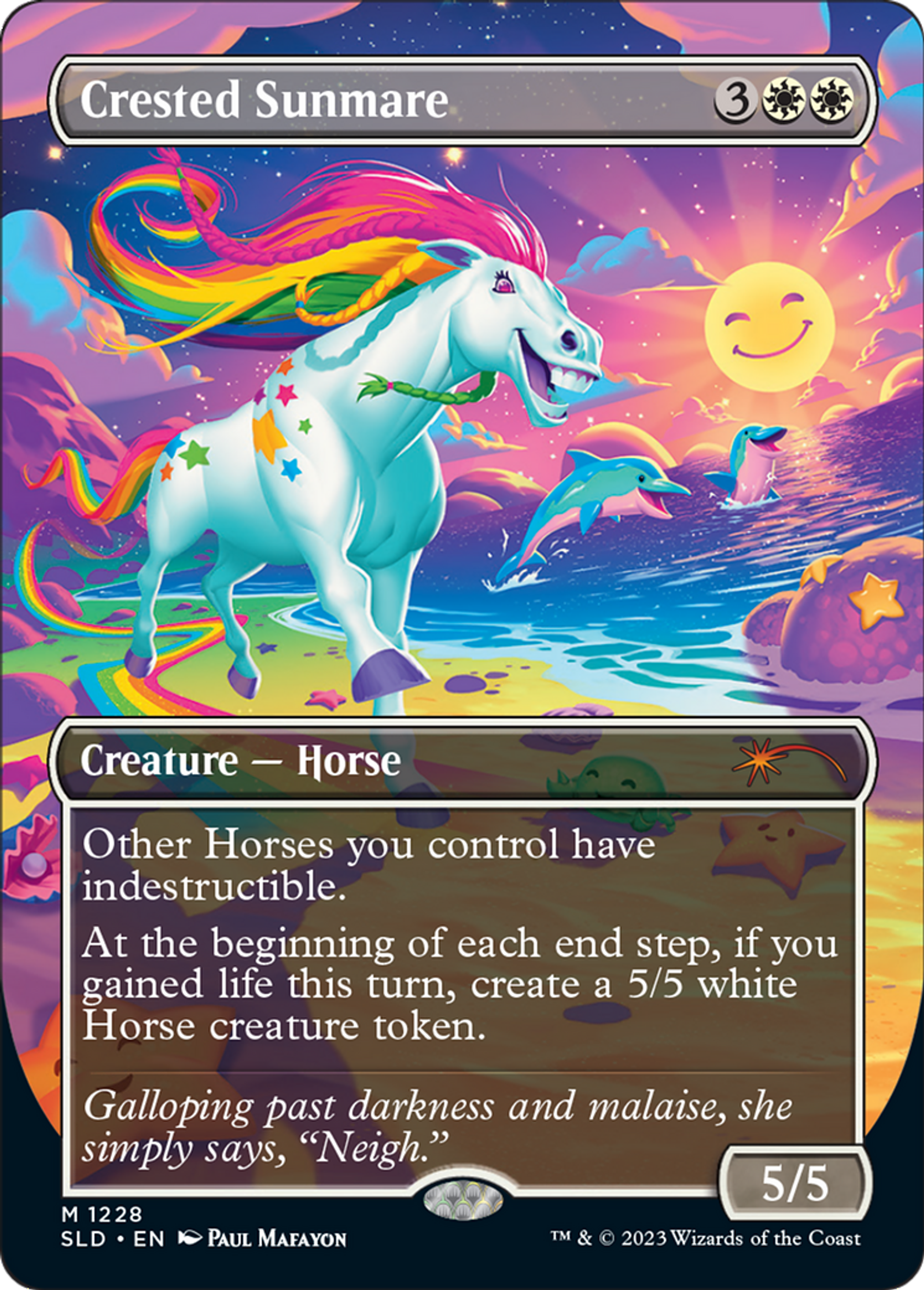 Cheval solaire à crête — Secret Lair Drop — Magic: The Gathering