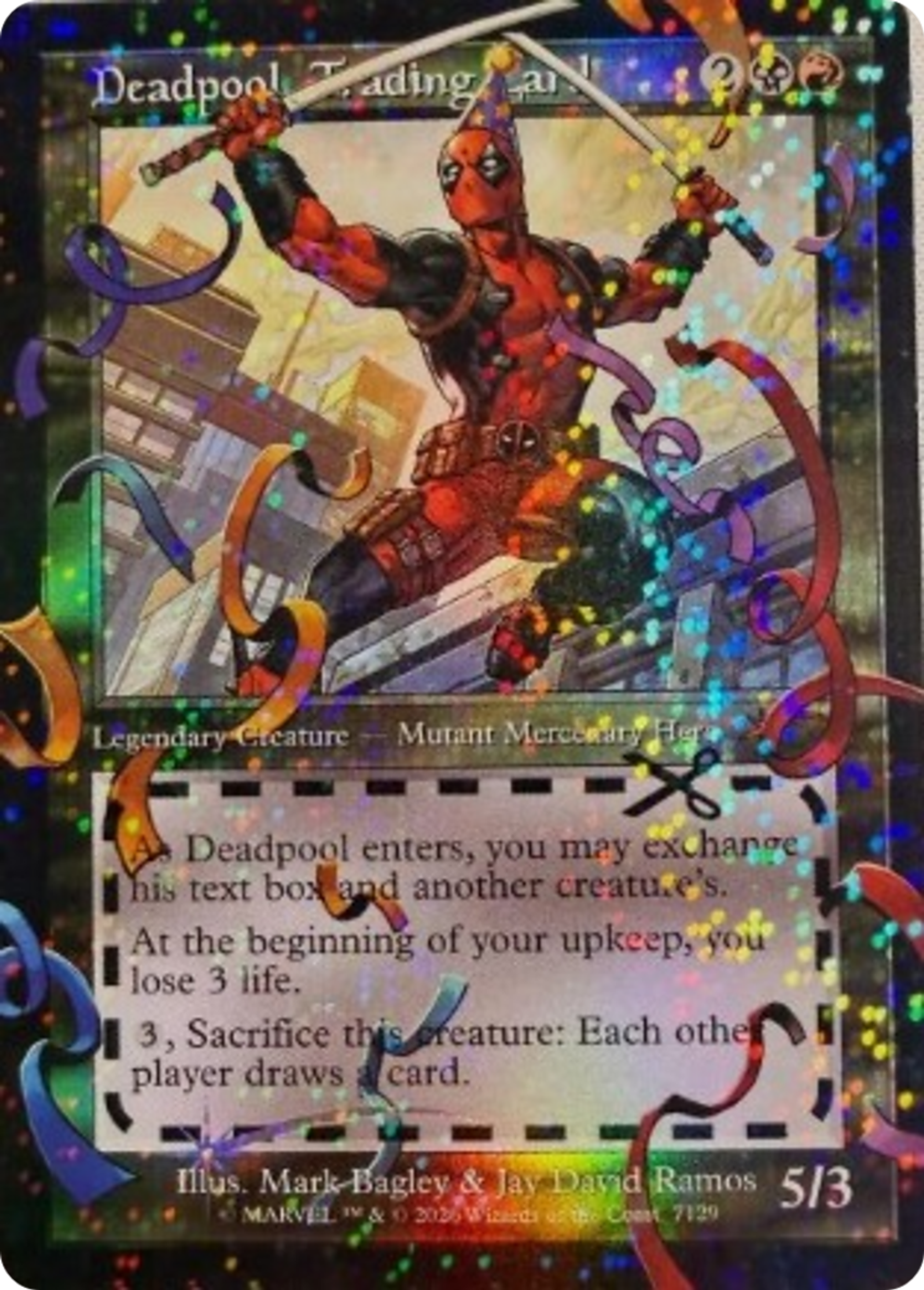 Deadpool, Trading Card — Secret Lair Drop — Magic: The Gathering