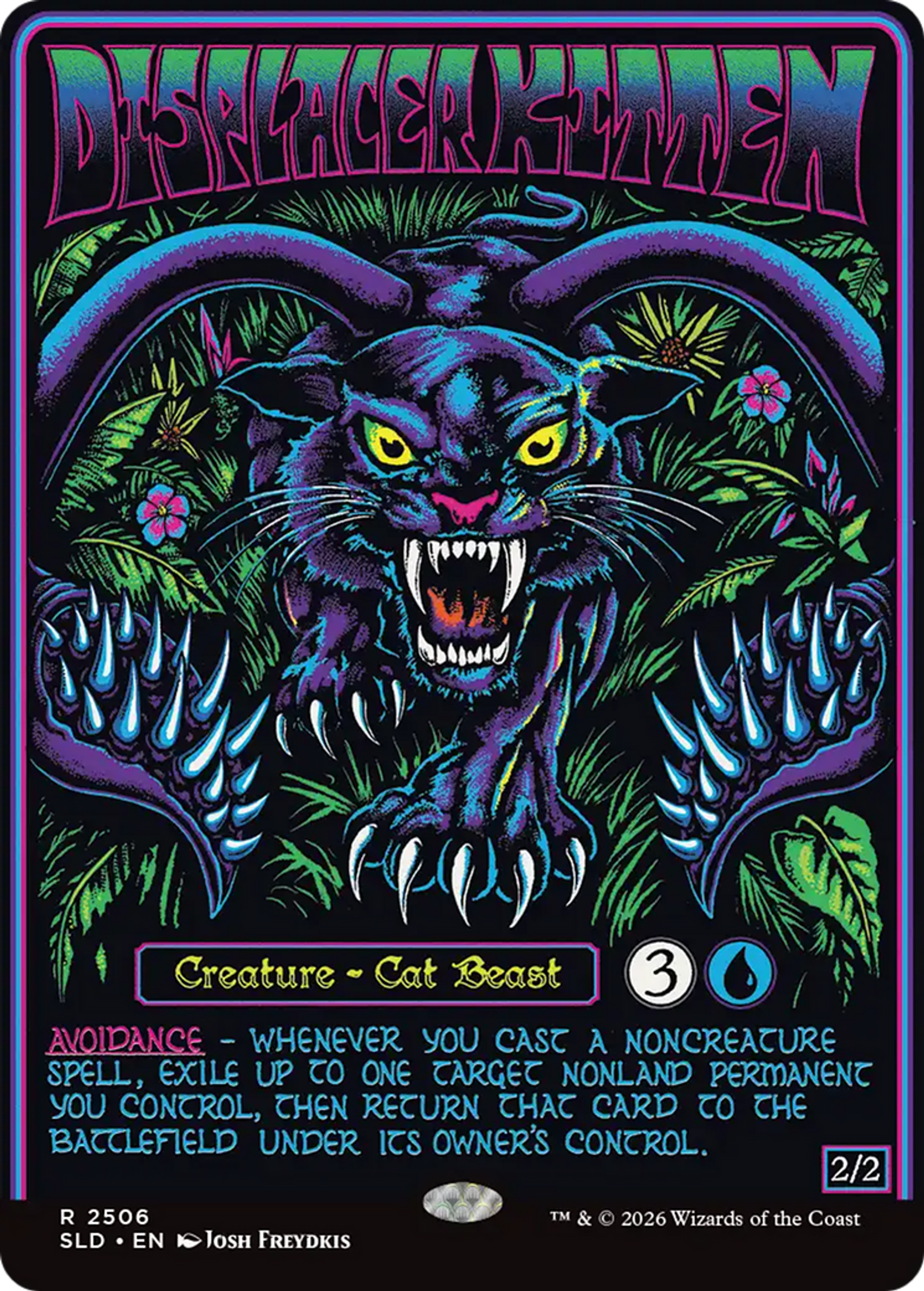 Displacer Kitten — Secret Lair Drop — Magic: The Gathering