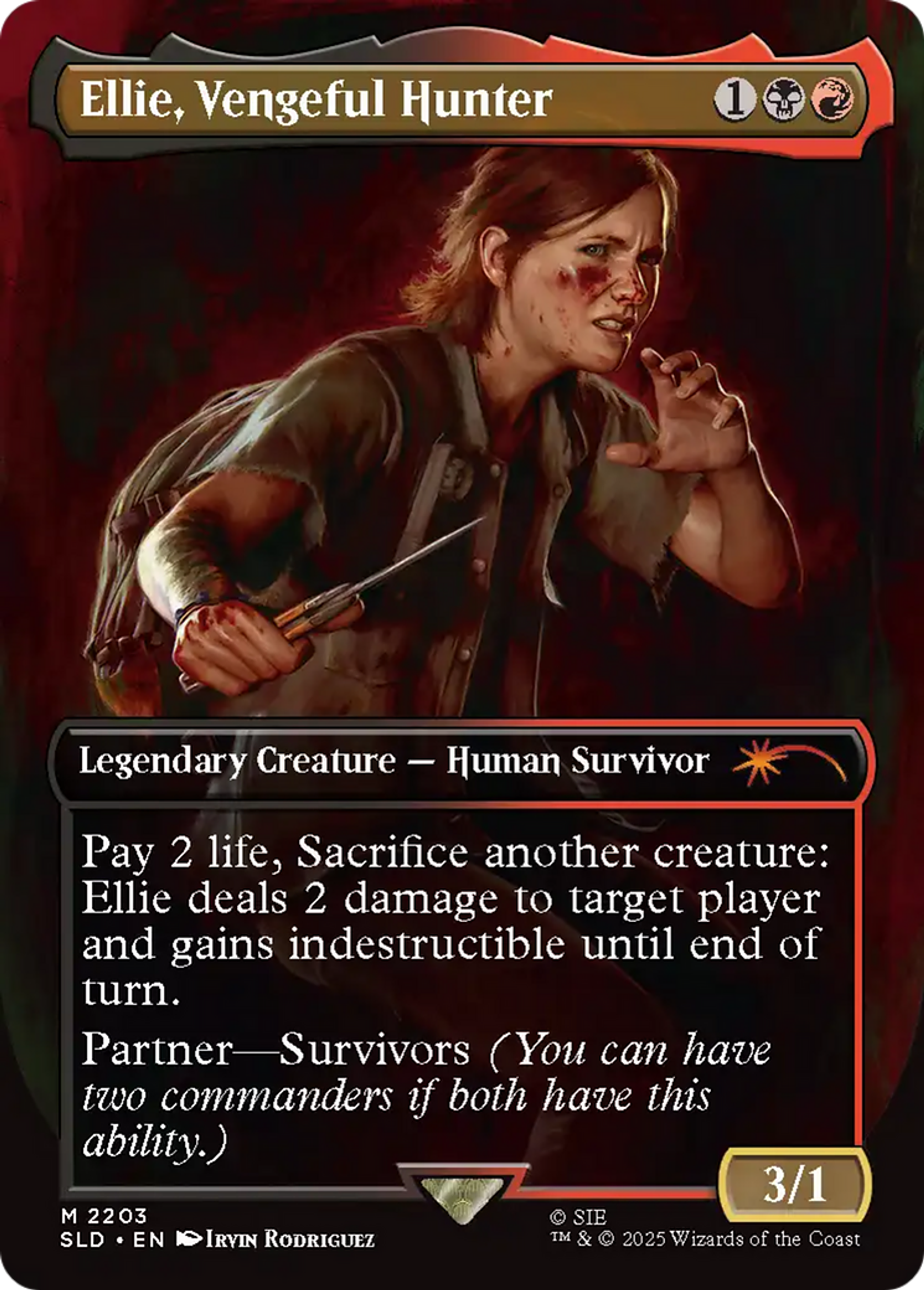Ellie, Vengeful Hunter — Secret Lair Drop — Magic: The Gathering