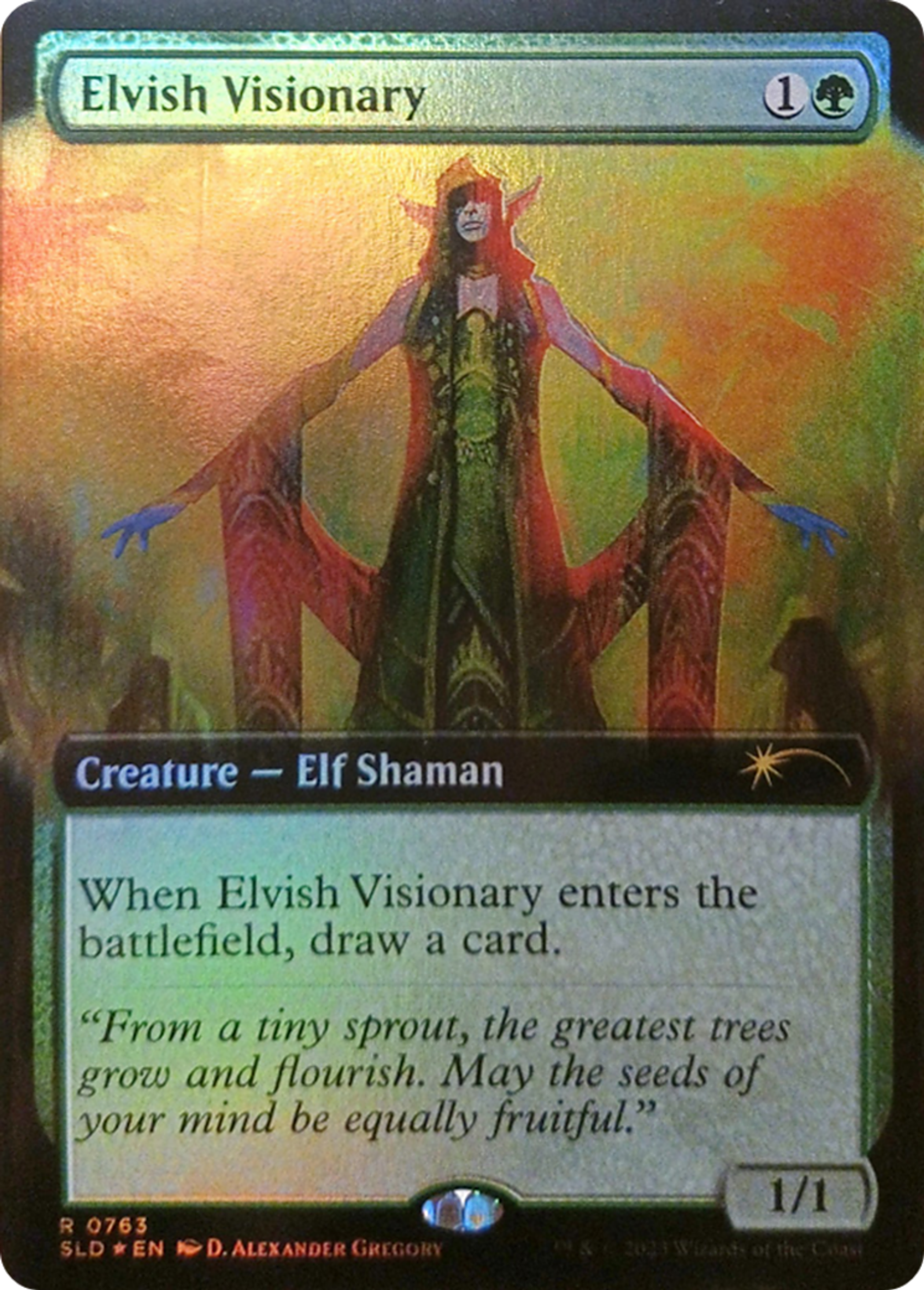 Elvish Visionary — Secret Lair Drop — Magic: The Gathering