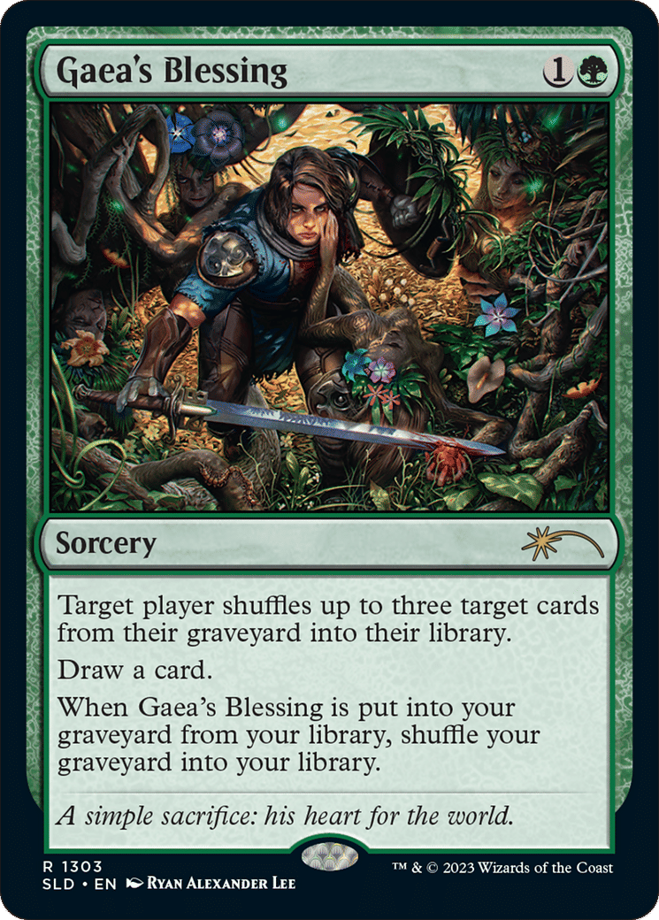 Gaea's Blessing — Secret Lair Drop — Magic: The Gathering