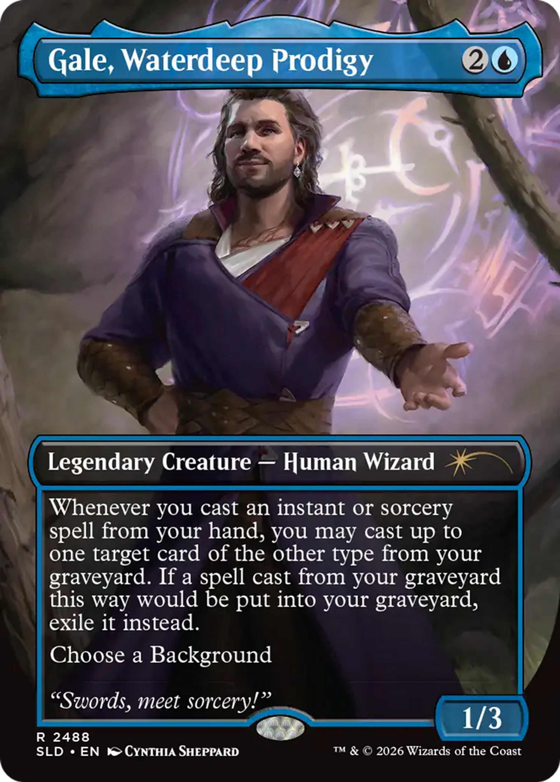 Gale, Waterdeep Prodigy — Secret Lair Drop — Magic: The Gathering