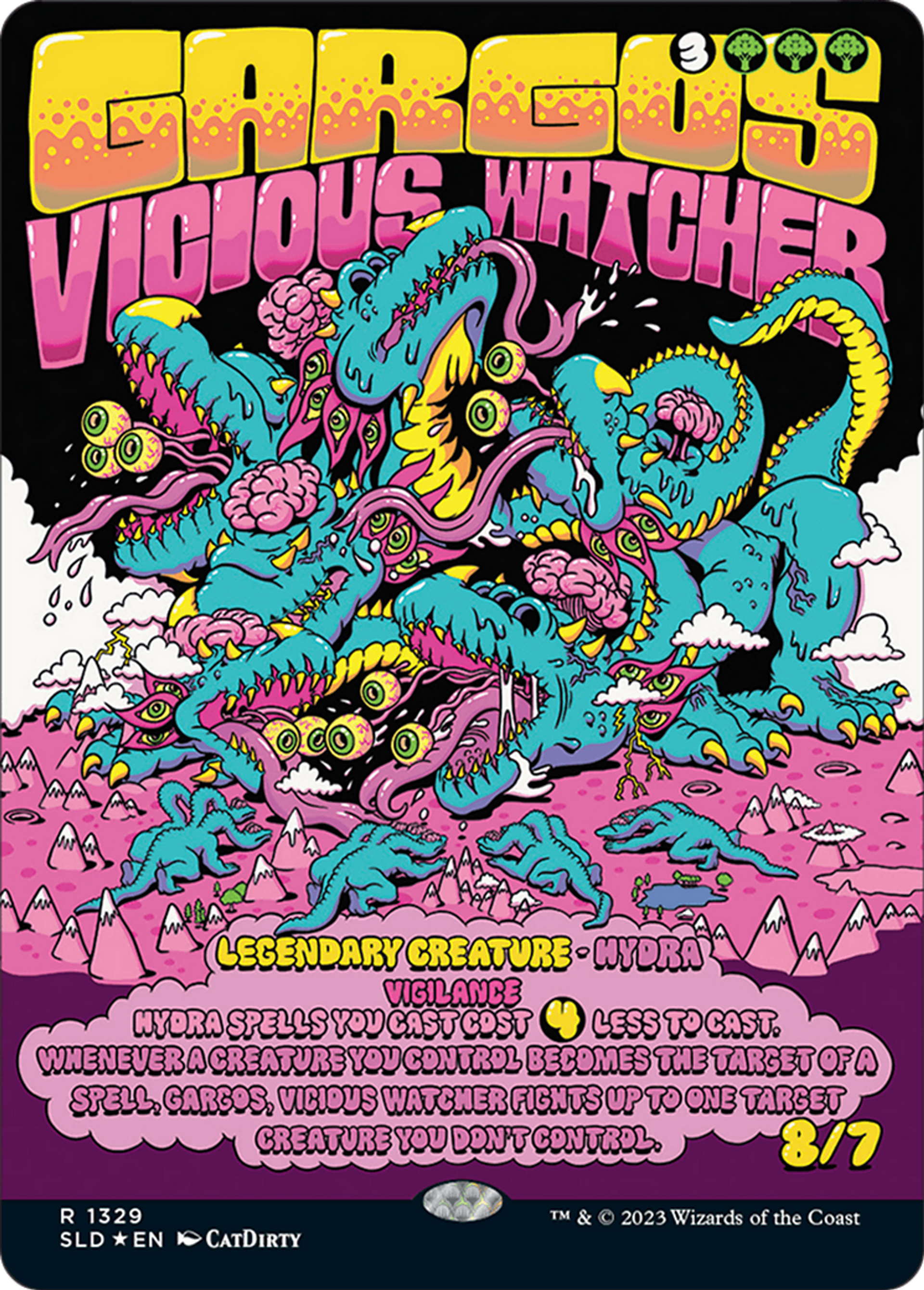 Gargos, gardien vicieux — Secret Lair Drop — Magic: The Gathering