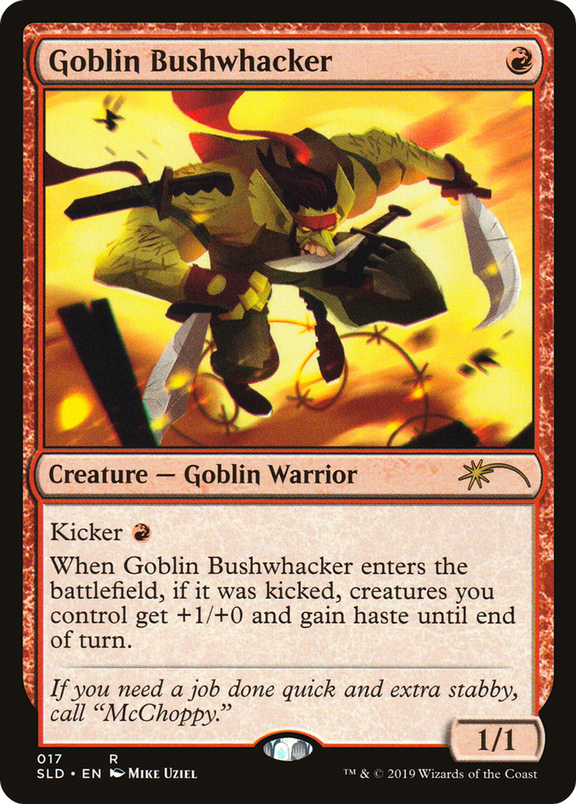 Goblin Bushwhacker — Secret Lair Drop — Magic: The Gathering