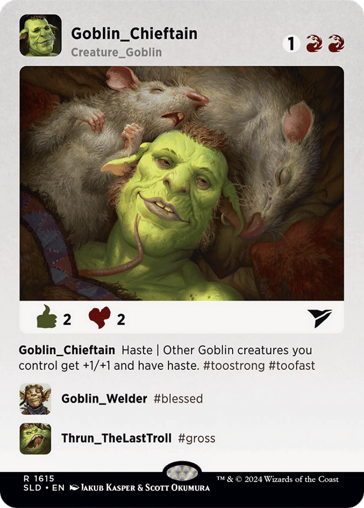 Goblin Chieftain — Secret Lair Drop — Magic: The Gathering