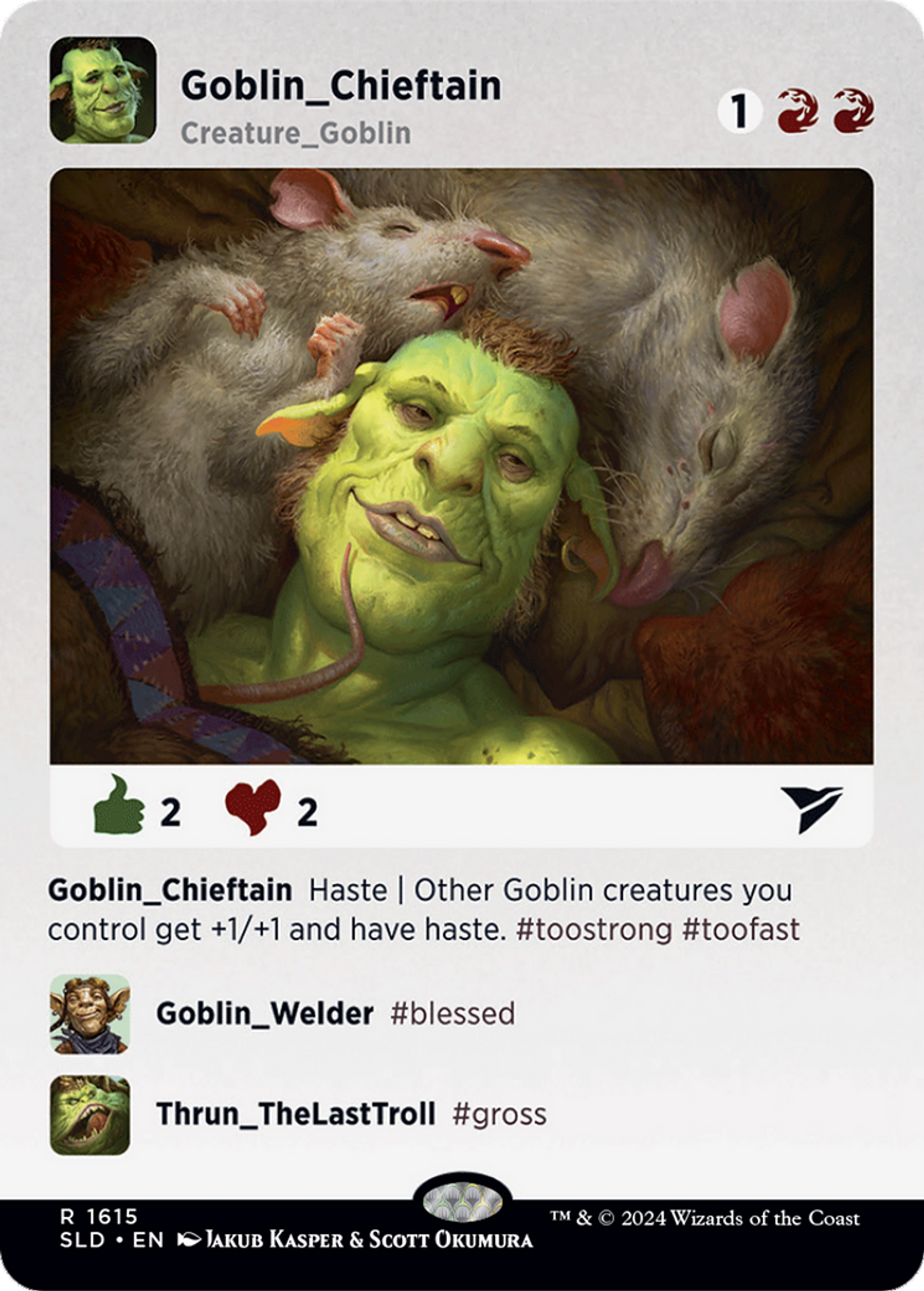 Goblin Chieftain — Secret Lair Drop — Magic: The Gathering