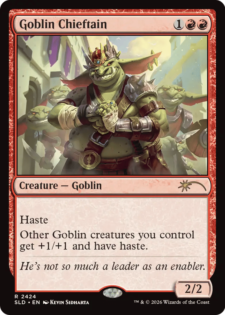 Goblin Chieftain — Secret Lair Drop — Magic: The Gathering