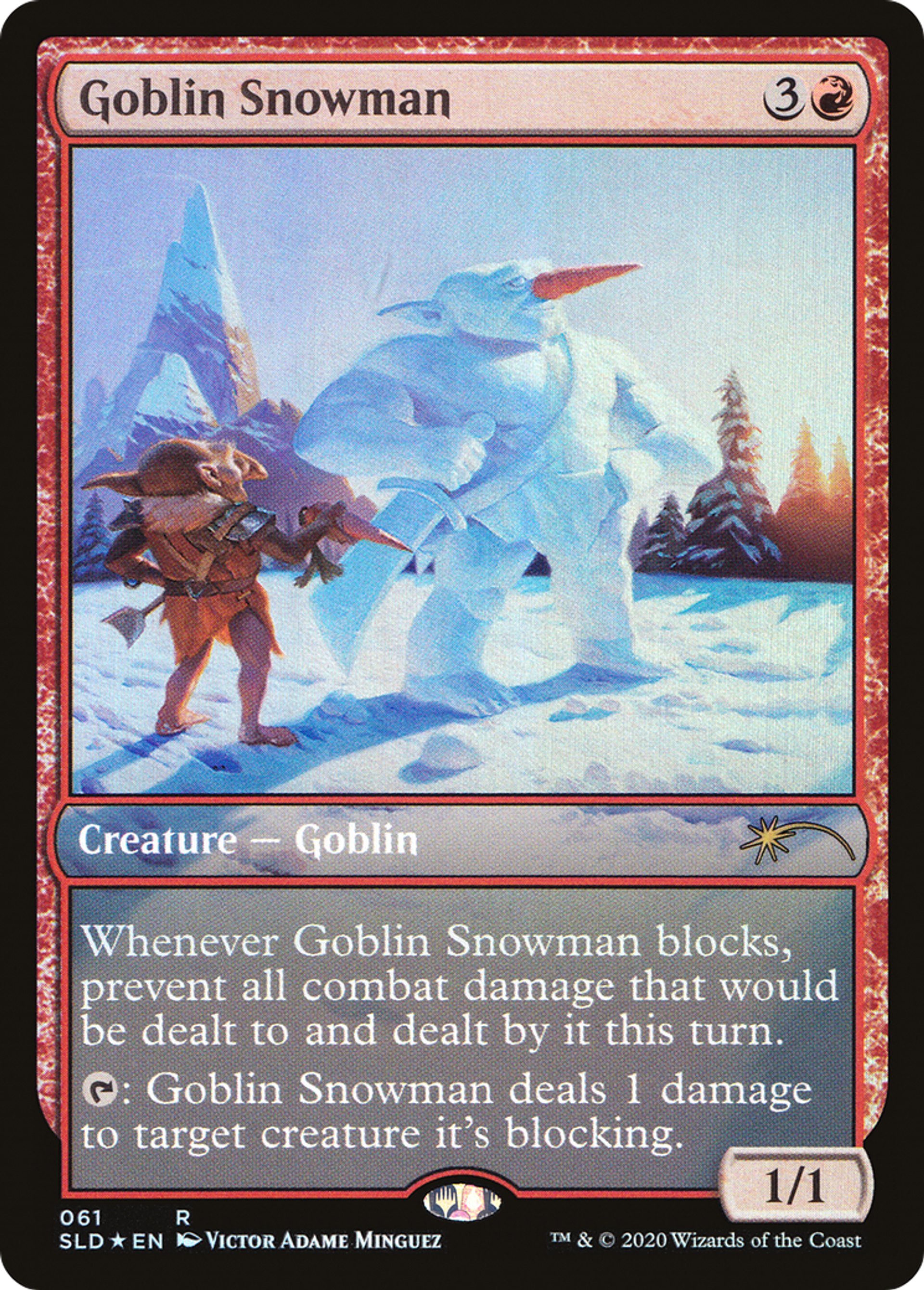 Goblin Snowman — Secret Lair Drop — Magic: The Gathering