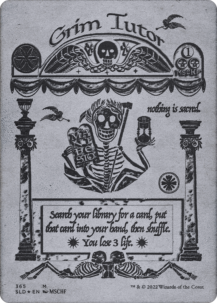 Grim Tutor — Secret Lair Drop — Magic: The Gathering