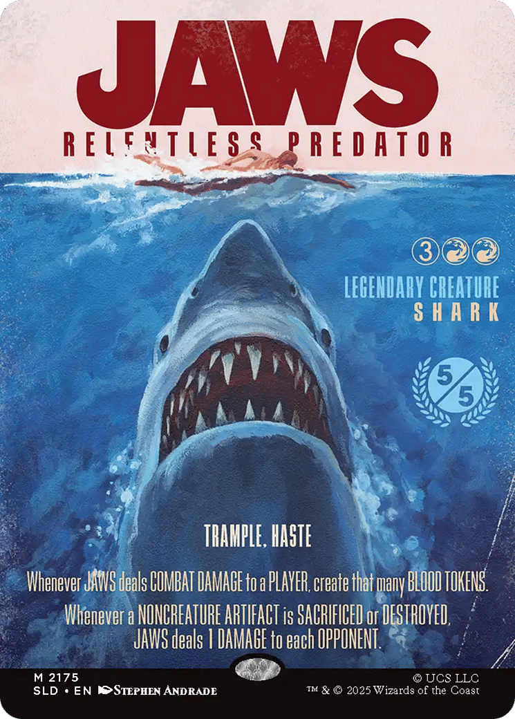 Jaws, Relentless Predator — Secret Lair Drop — Magic: The Gathering