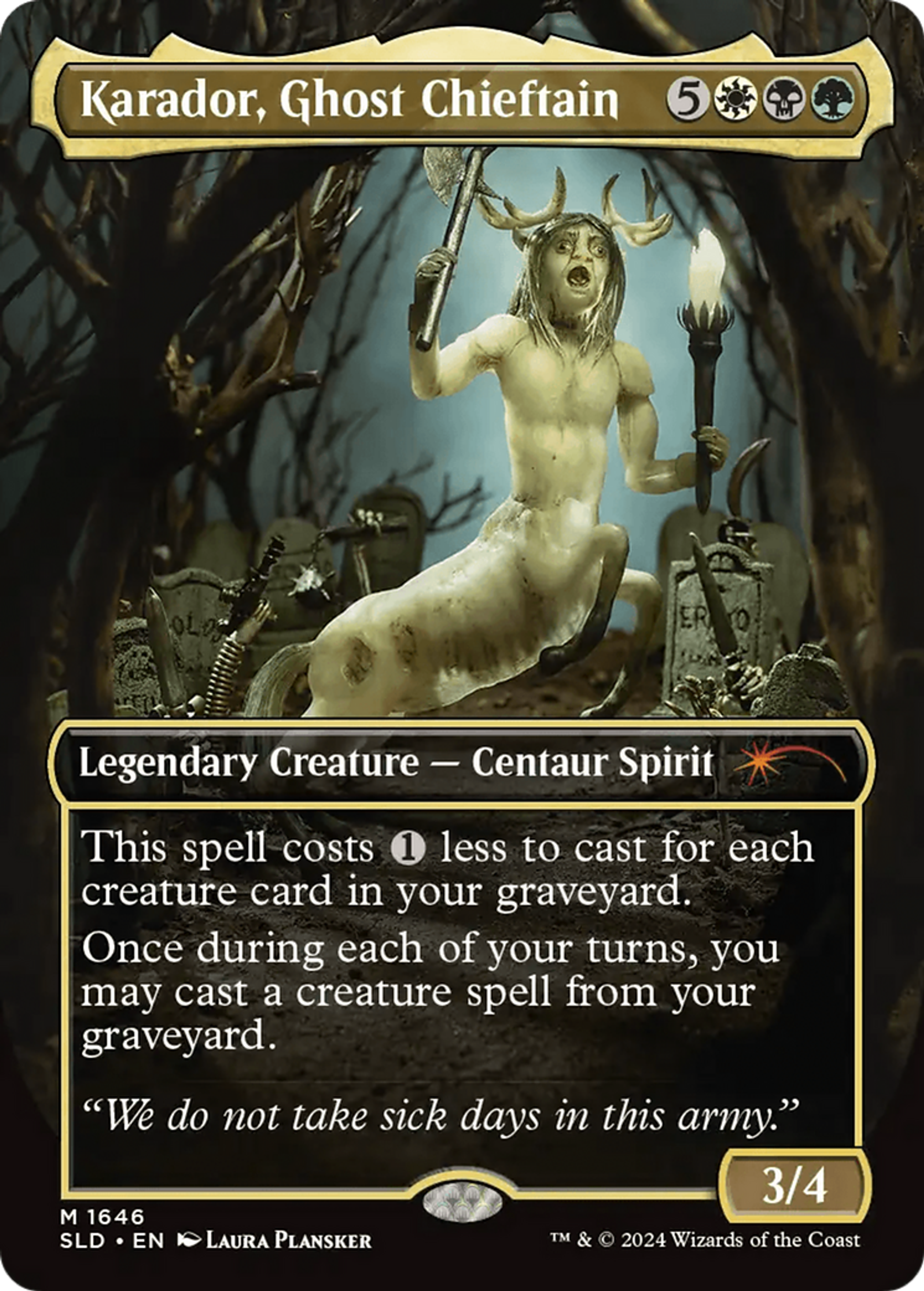 Karador, Ghost Chieftain — Secret Lair Drop — Magic: The Gathering