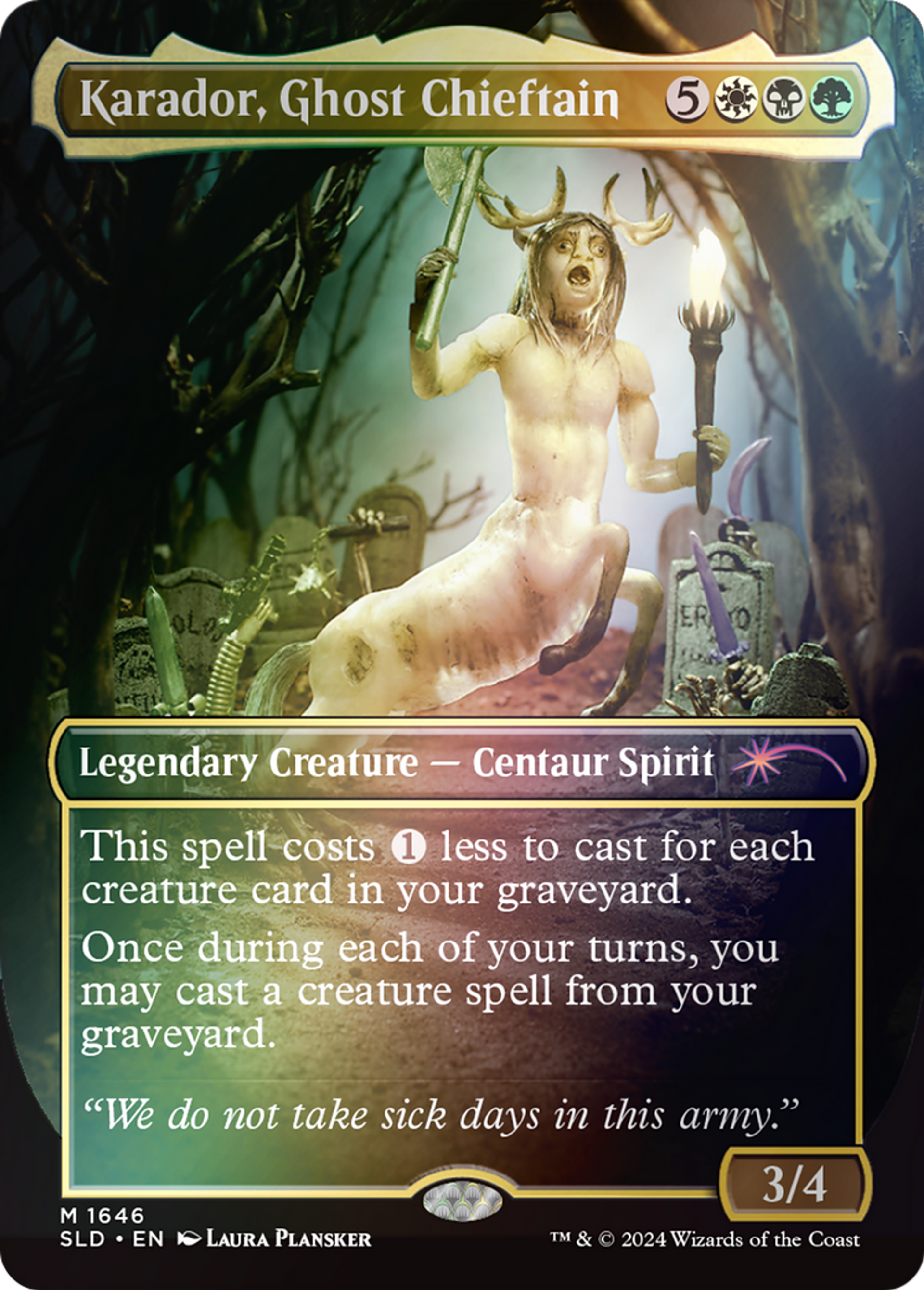 Karador, Ghost Chieftain — Secret Lair Drop — Magic: The Gathering