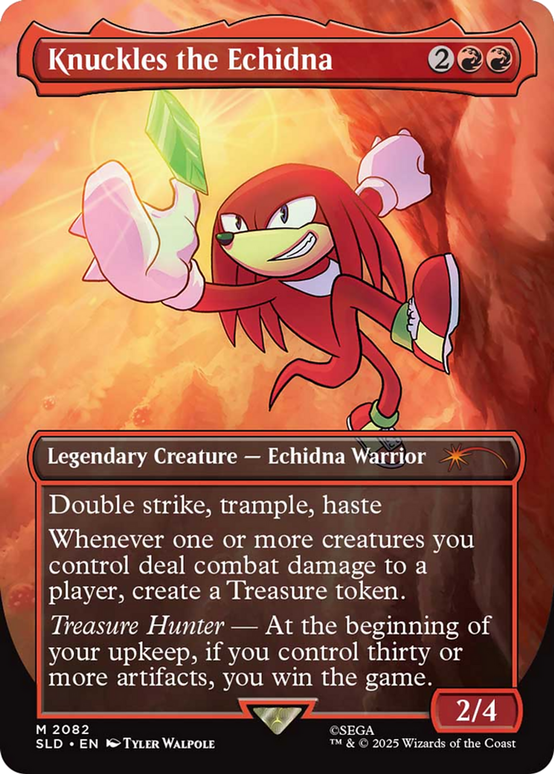 Knuckles the Echidna — Secret Lair Drop — Magic: The Gathering