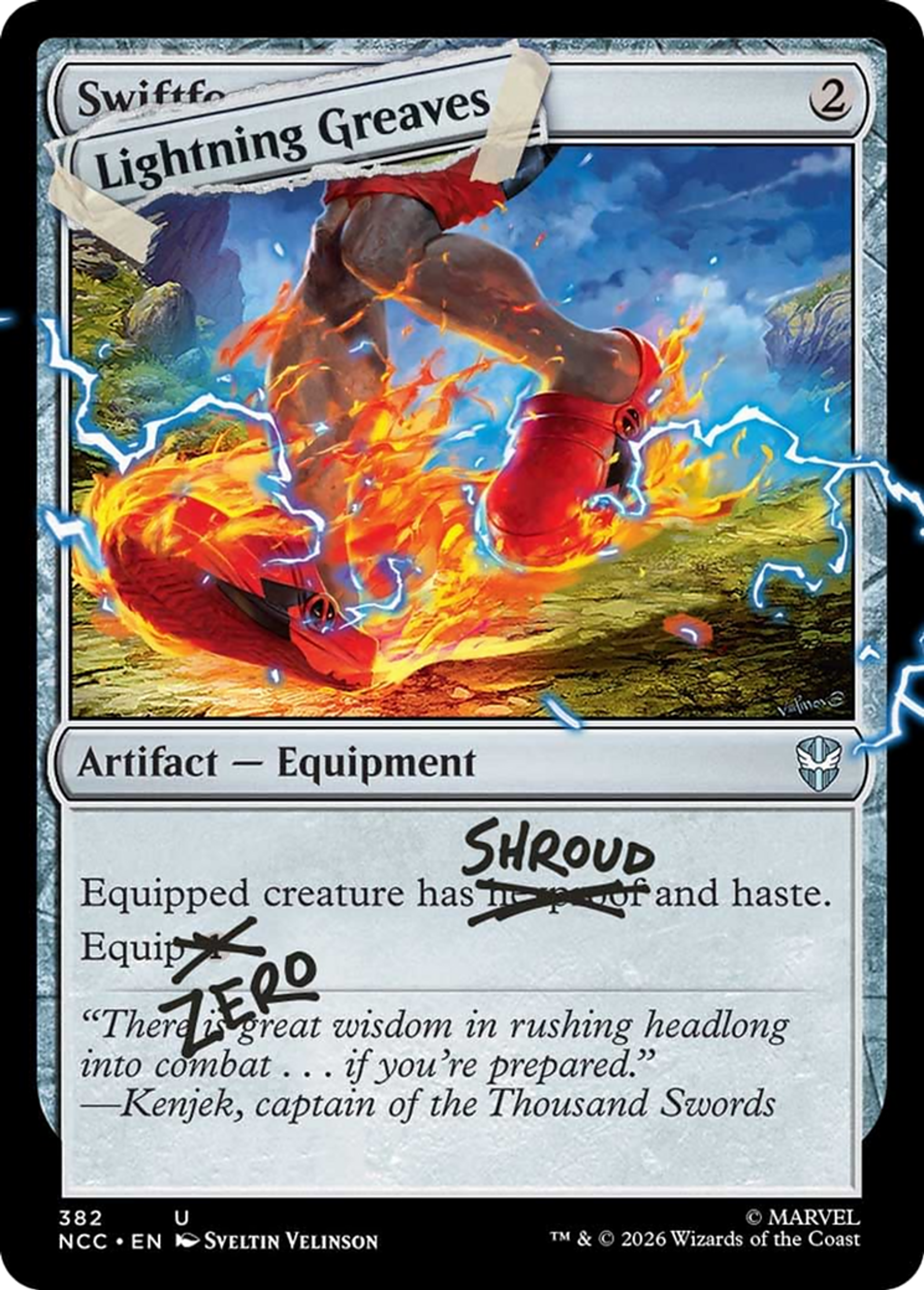 Lightning Greaves — Secret Lair Drop — Magic: The Gathering