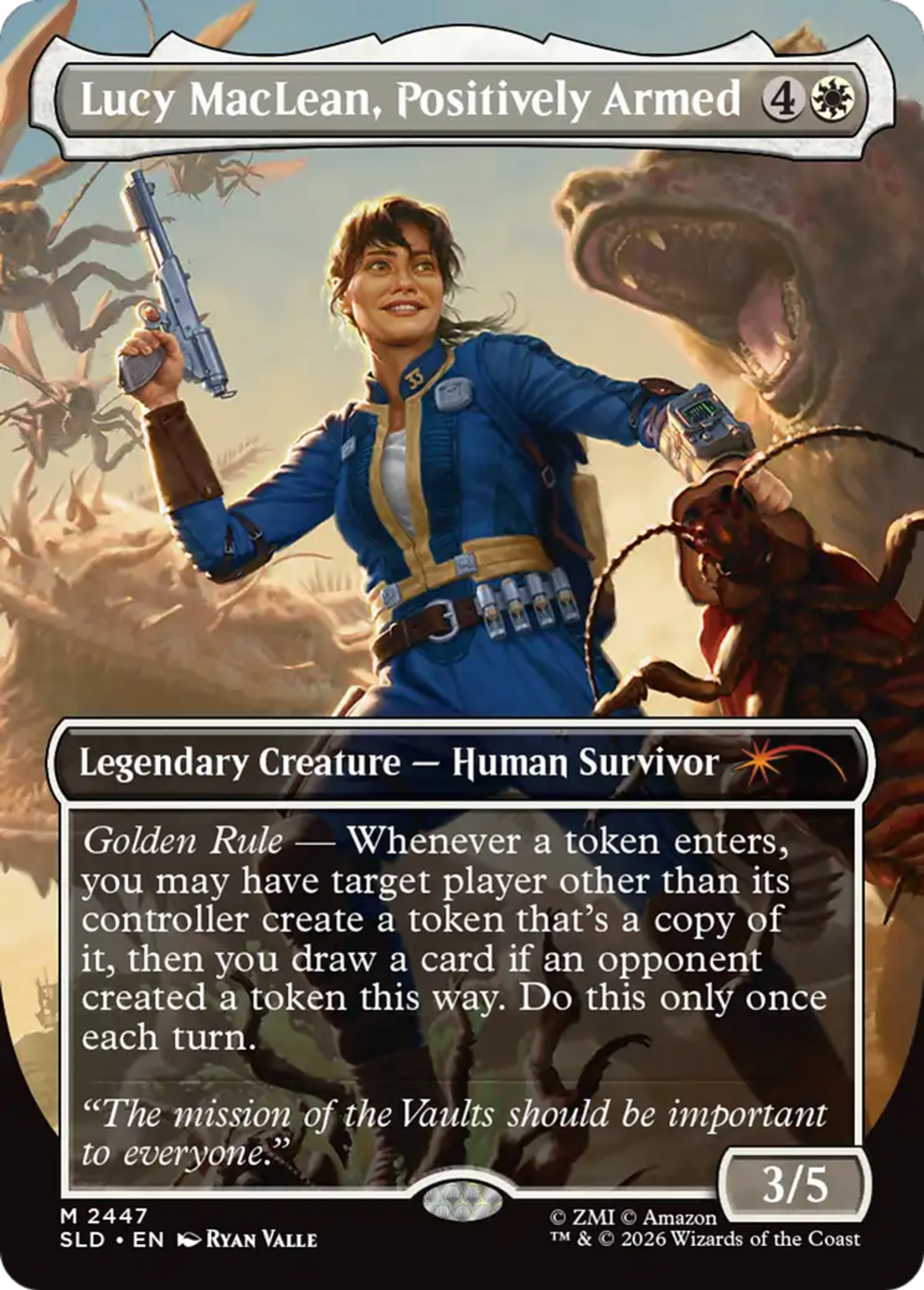 Lucy MacLean, Positively Armed — Secret Lair Drop — Magic: The Gathering