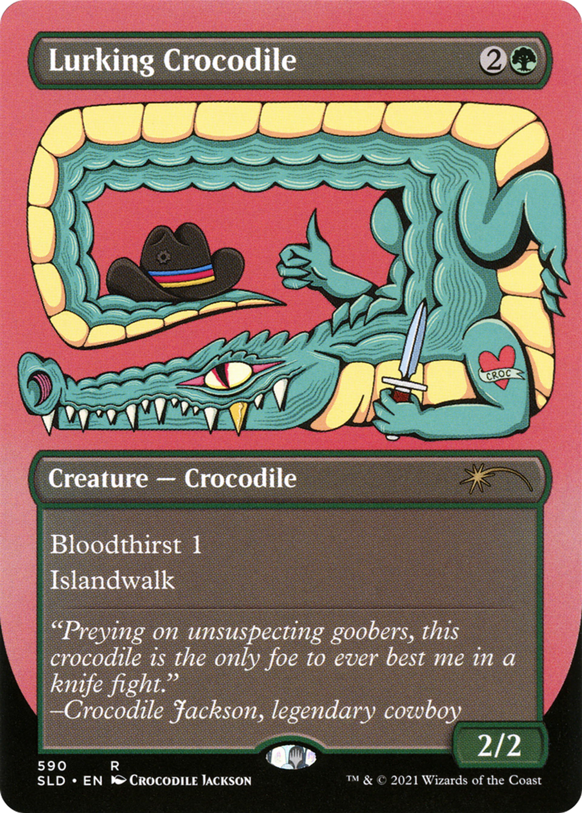 Crocodile en maraude — Secret Lair Drop — Magic: The Gathering