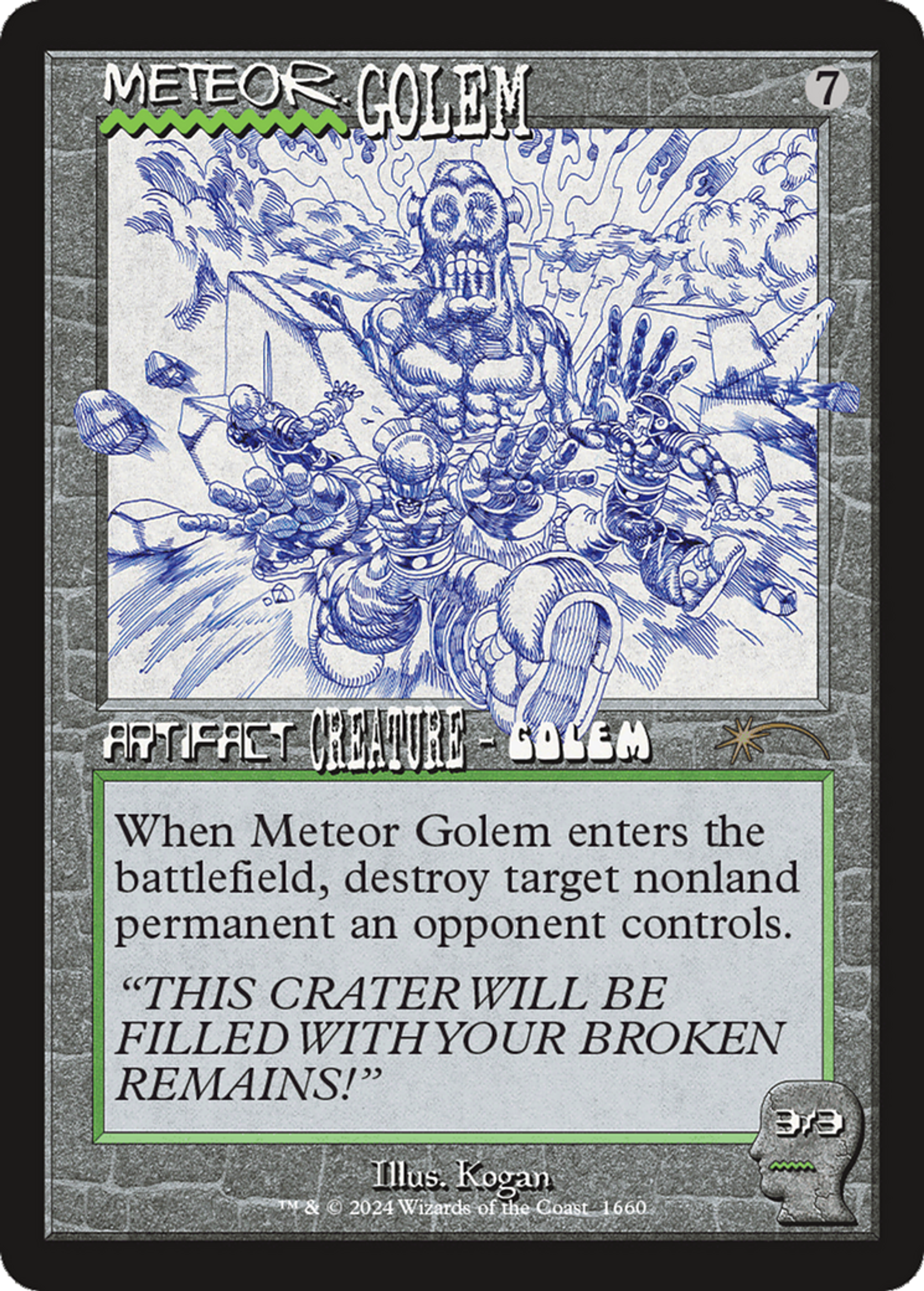 Meteor Golem — Secret Lair Drop — Magic: The Gathering