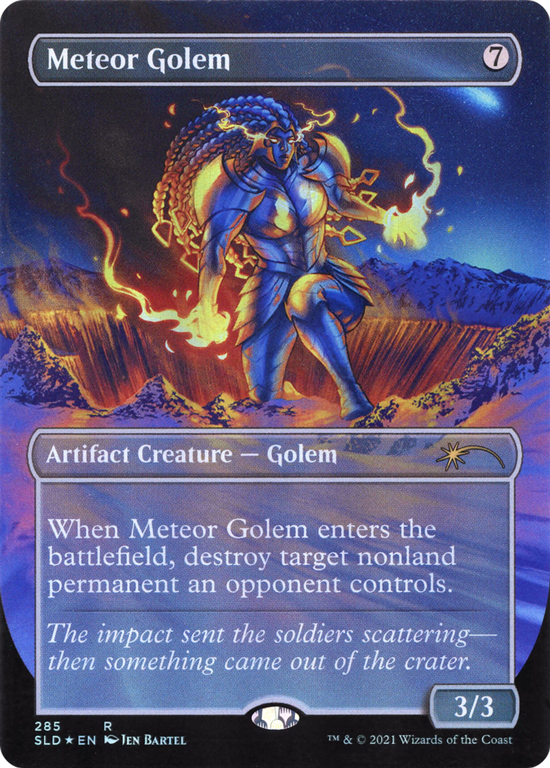 Golem météoritique — Secret Lair Drop — Magic: The Gathering
