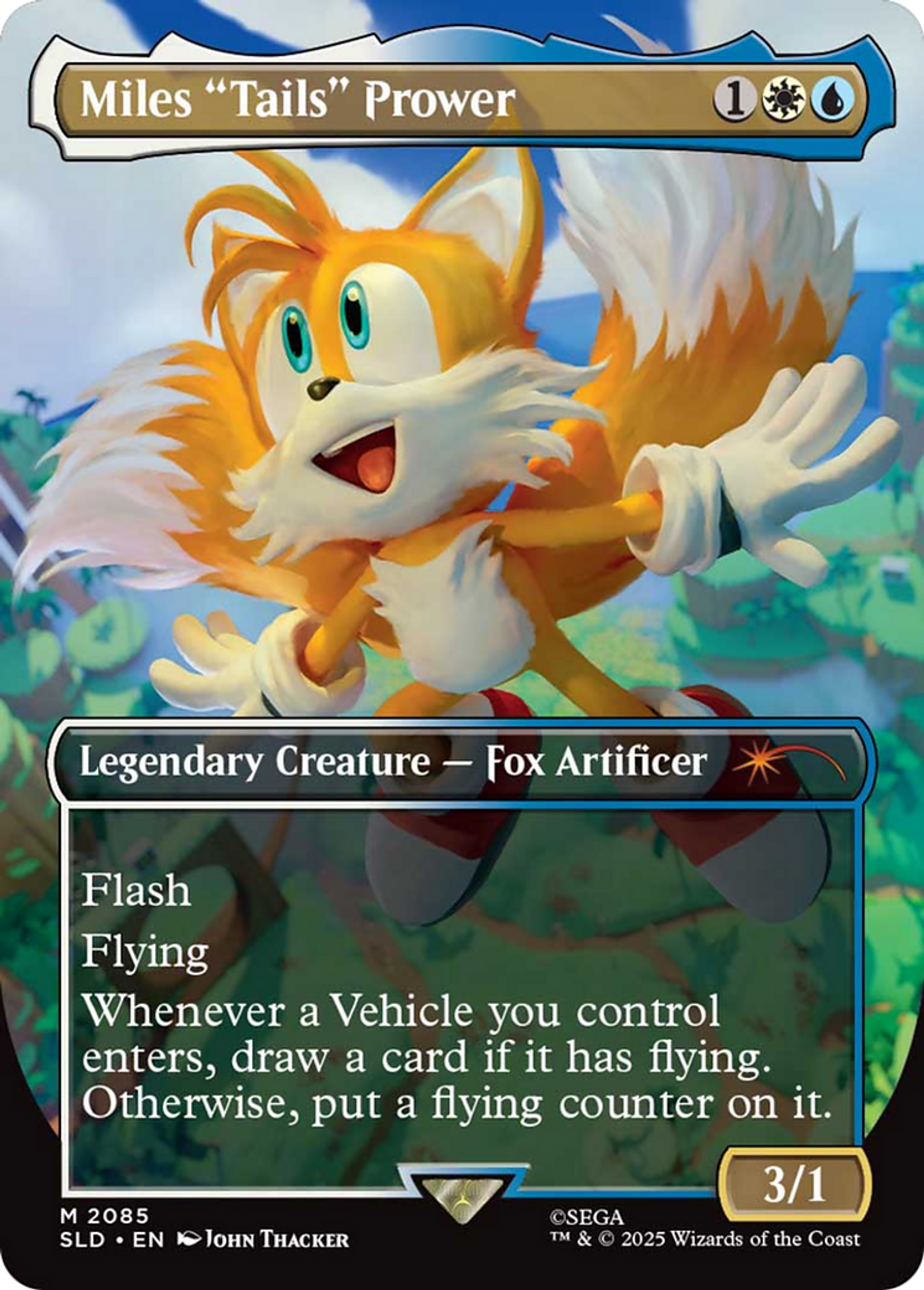 Miles "Tails" Prower — Secret Lair Drop — Magic: The Gathering