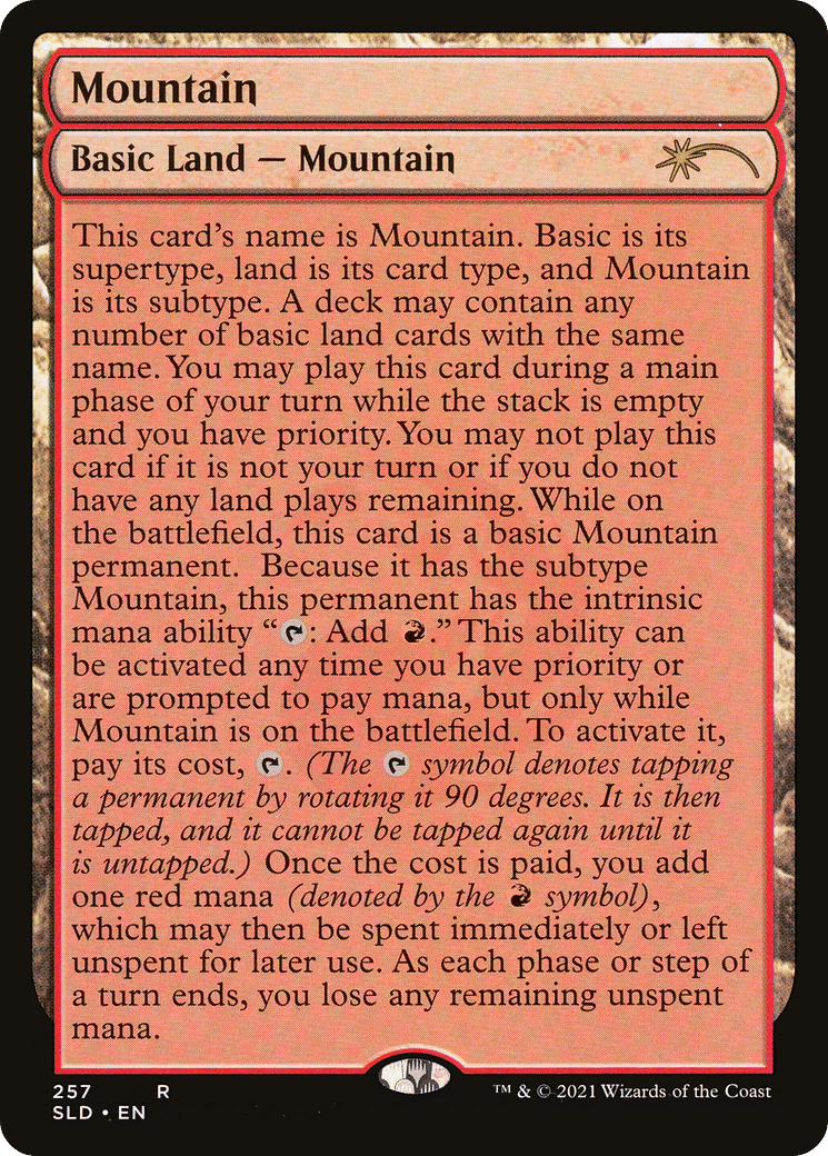 Montagne — Secret Lair Drop — Magic: The Gathering