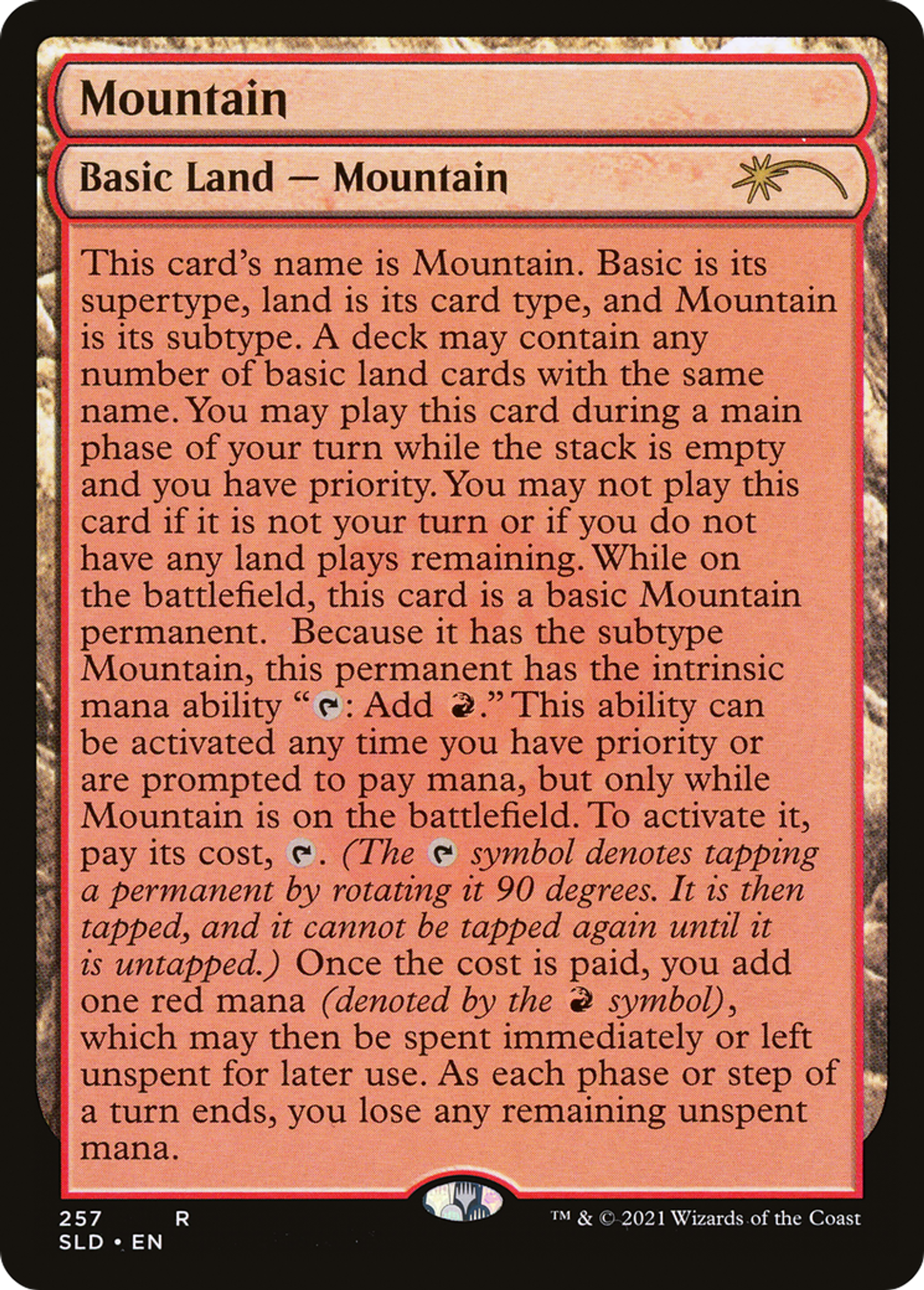 Montagne — Secret Lair Drop — Magic: The Gathering