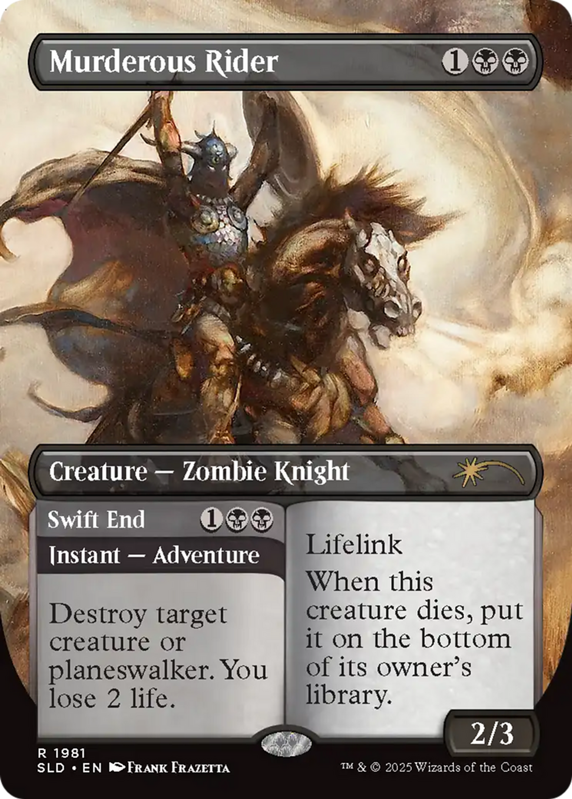 Murderous Rider // Swift End — Secret Lair Drop — Magic: The Gathering